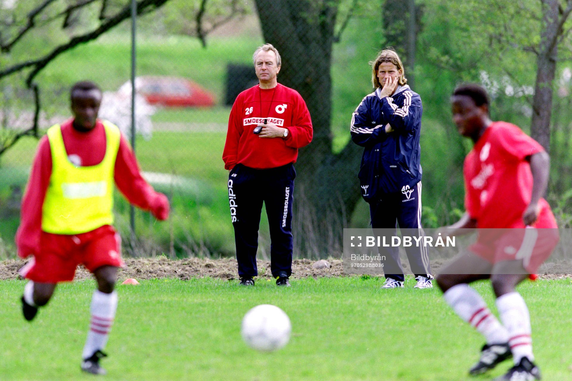 Bo Nilsson, Tränare i Degerfors. och Roger Palmgren
