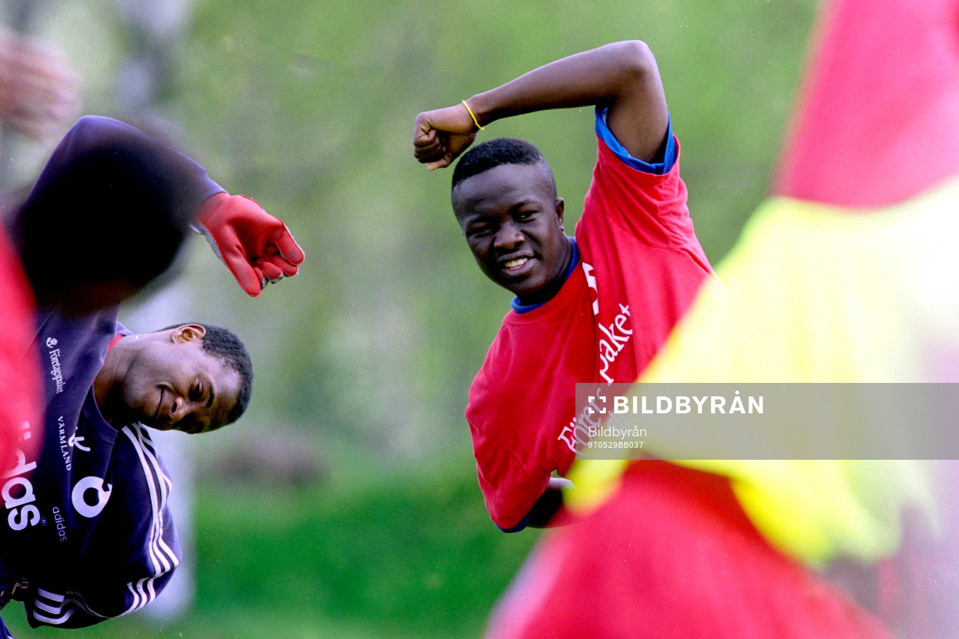 Fotboll, Degerfors, Träning, ungdomar från Sierra Leone