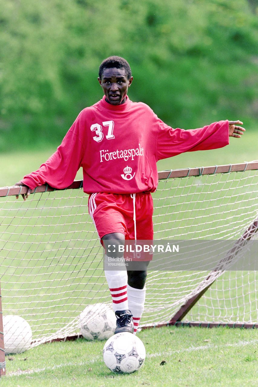 Fotboll, Degerfors, Träning, ungdomar från Sierra Leone