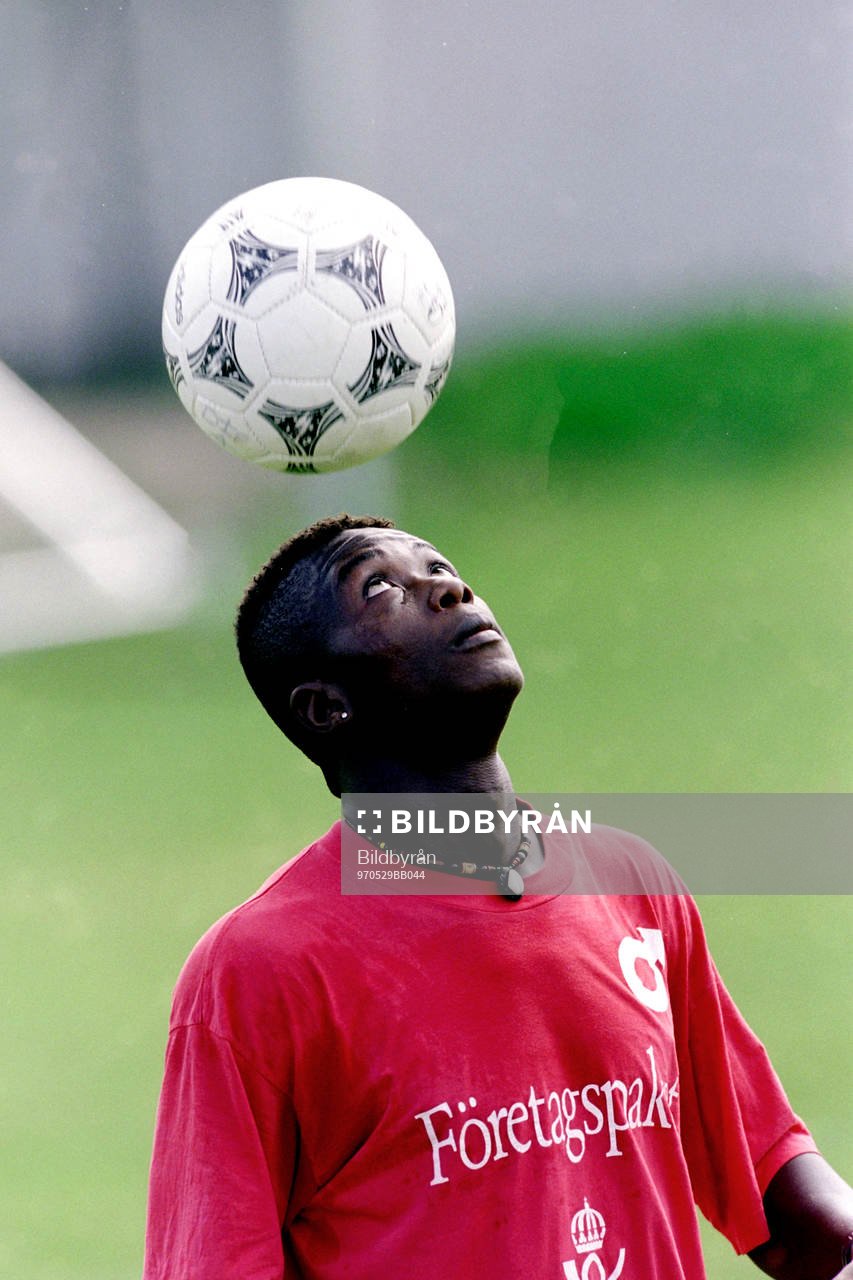 Fotboll, Degerfors, Träning, ungdomar från Sierra Leone