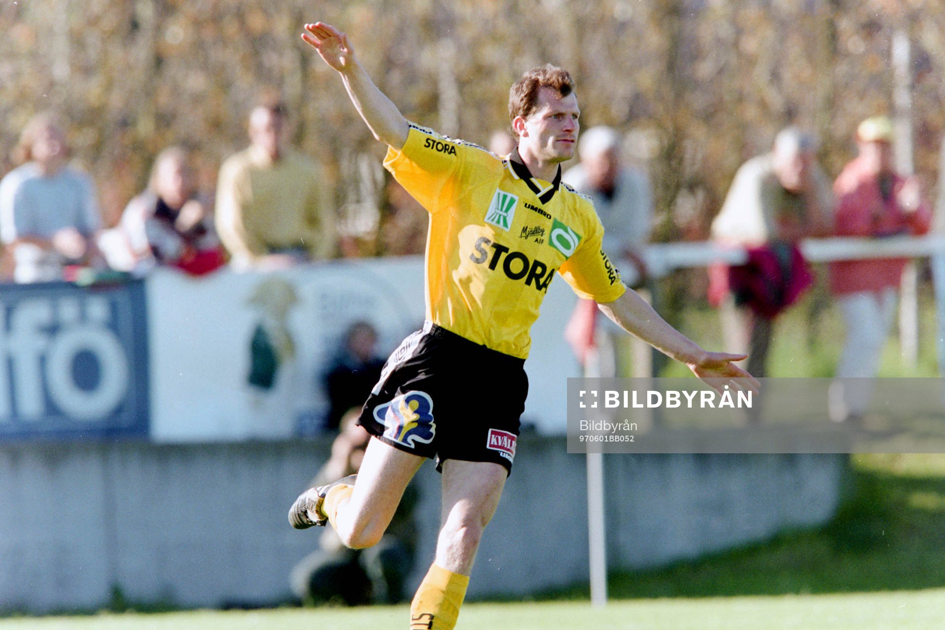Pär Ekström. tvåmålsskytt i Mjällby
