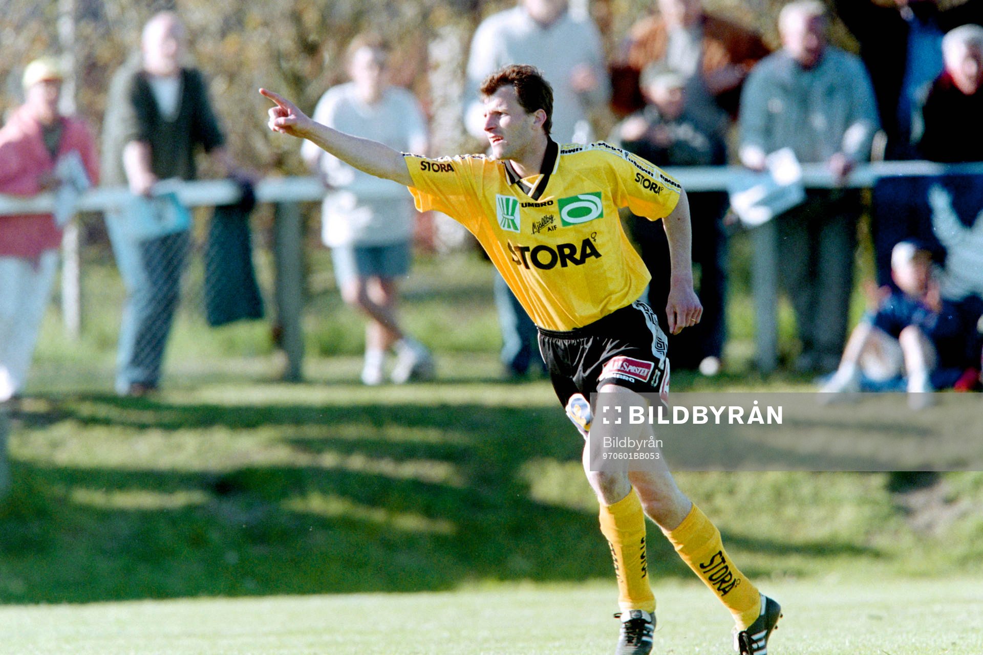 Fotboll, Div 1 Södra, Mjällby - Häcken, 2-1: Pär Ekström. tvåmålsskytt i Mjällby.