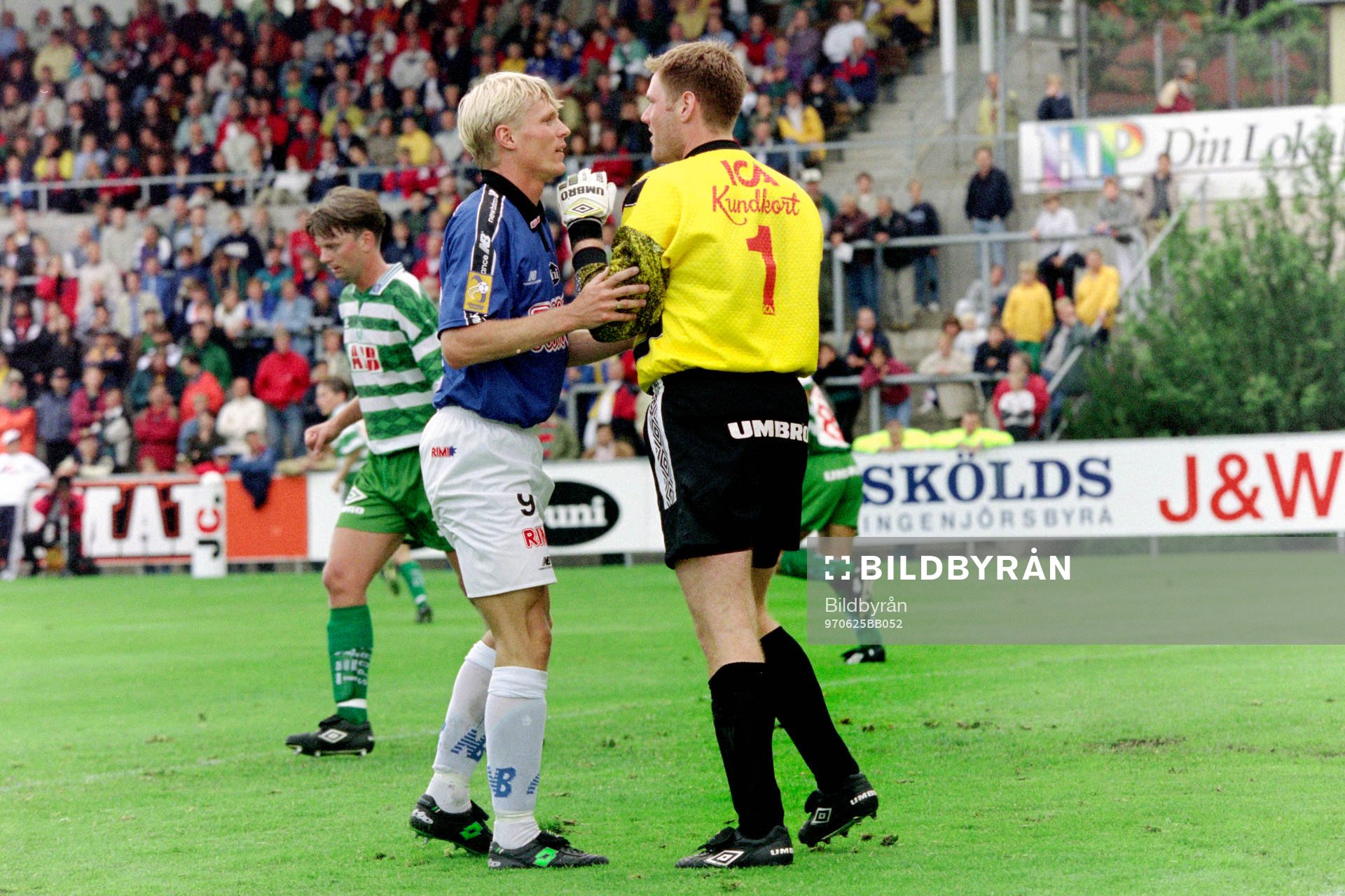 Mats Lilienberg, Halmstad och Stefan Berglund, målvakt i