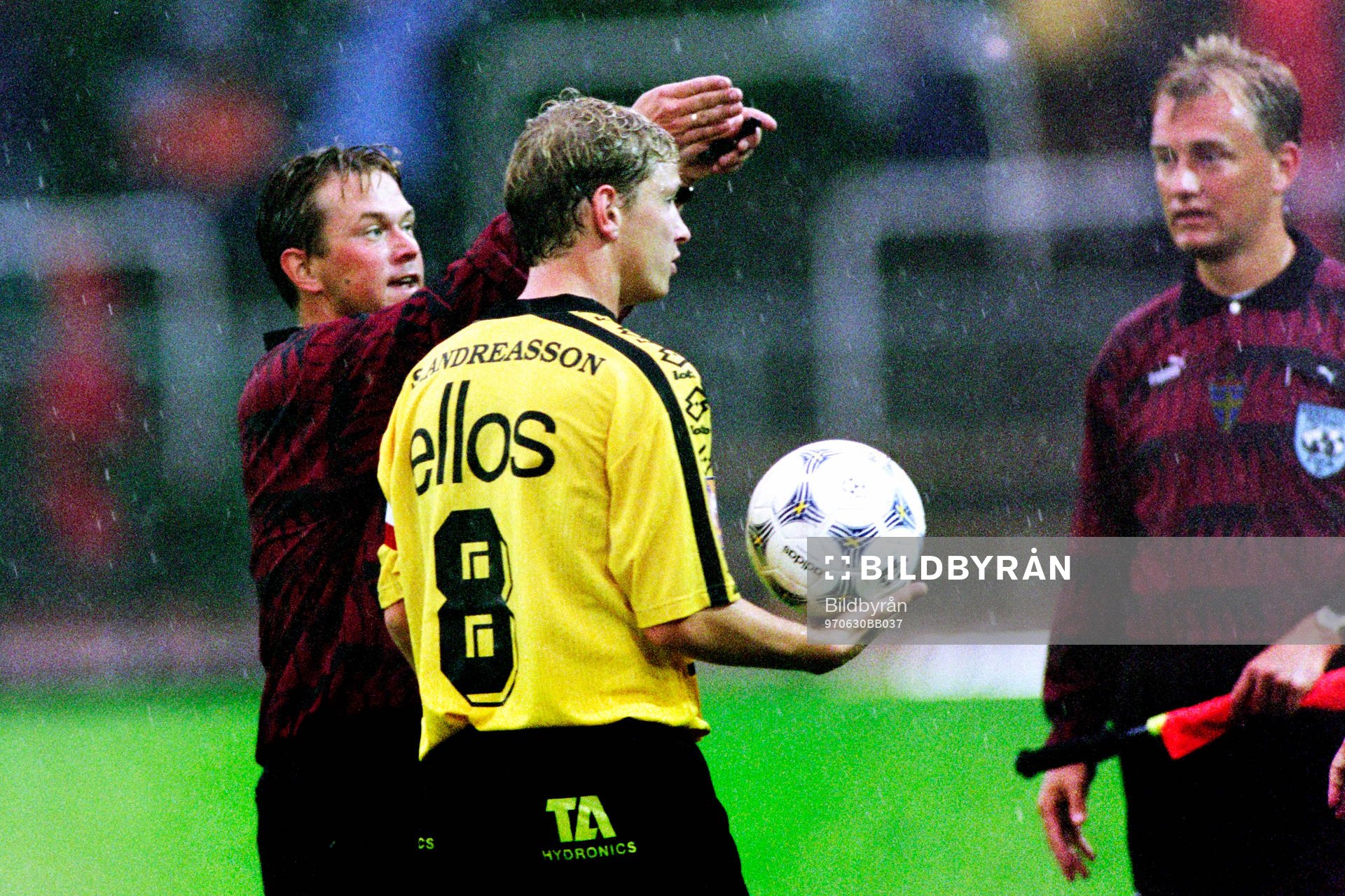 Fotboll, Allsvenskan, Trelleborg - Elfsborg, stoppad p.g.a