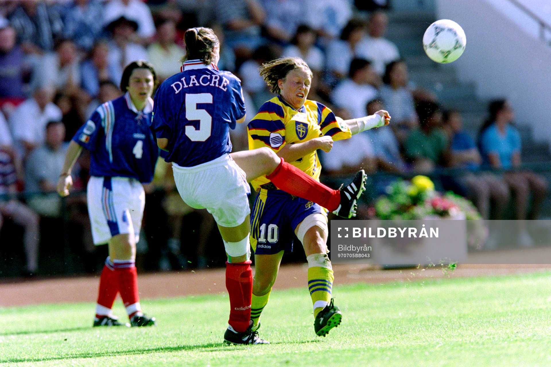 Fotboll, EM, Damer, Sverige - Frankrike, 3-0: Hanna Ljungberg, Sverige.
