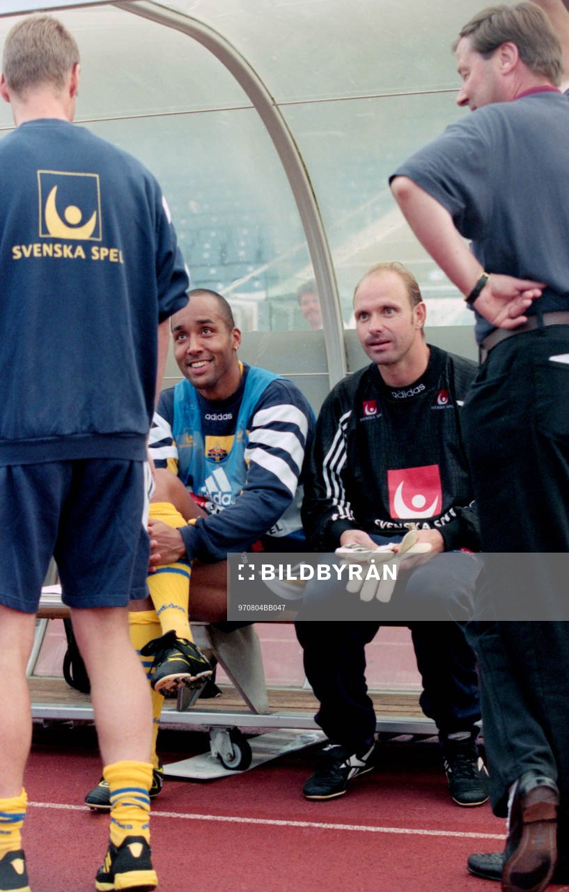 Martin Dahlin och Thomas Ravelli