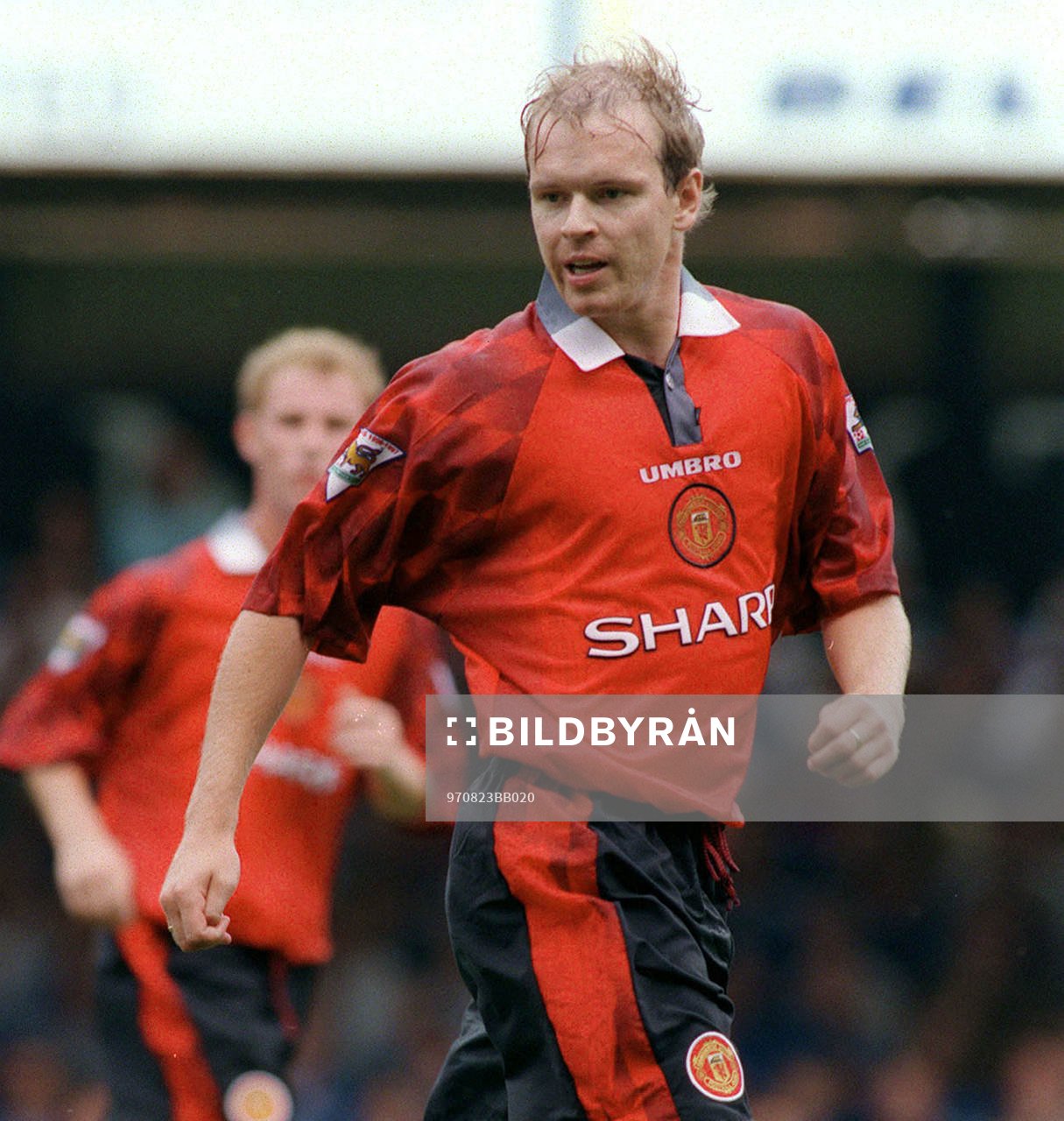 Fotboll -- Henning Berg, Manchester U (Manchester United)