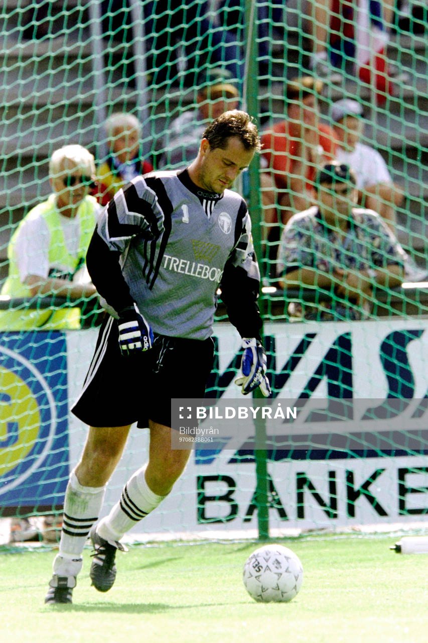 Fotboll, Allsvenskan, Helsingborg - Trelleborg, 1-1: Dragan Drljaca, målvakt i Trelleborg.