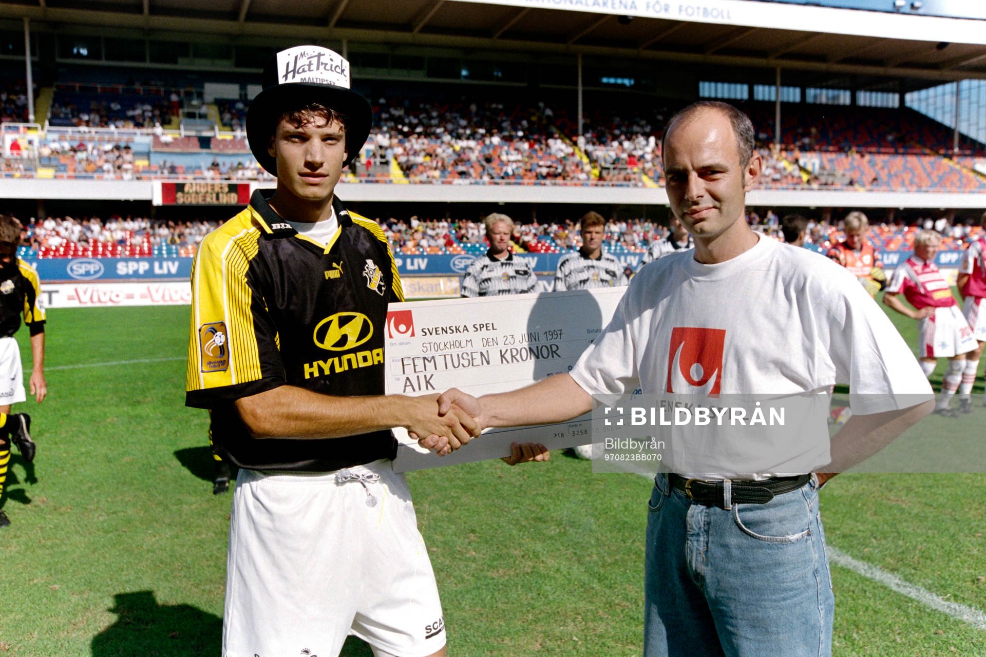 Mr Hattrick, Patrik Fredholm, AIK och Erik Kotschack,