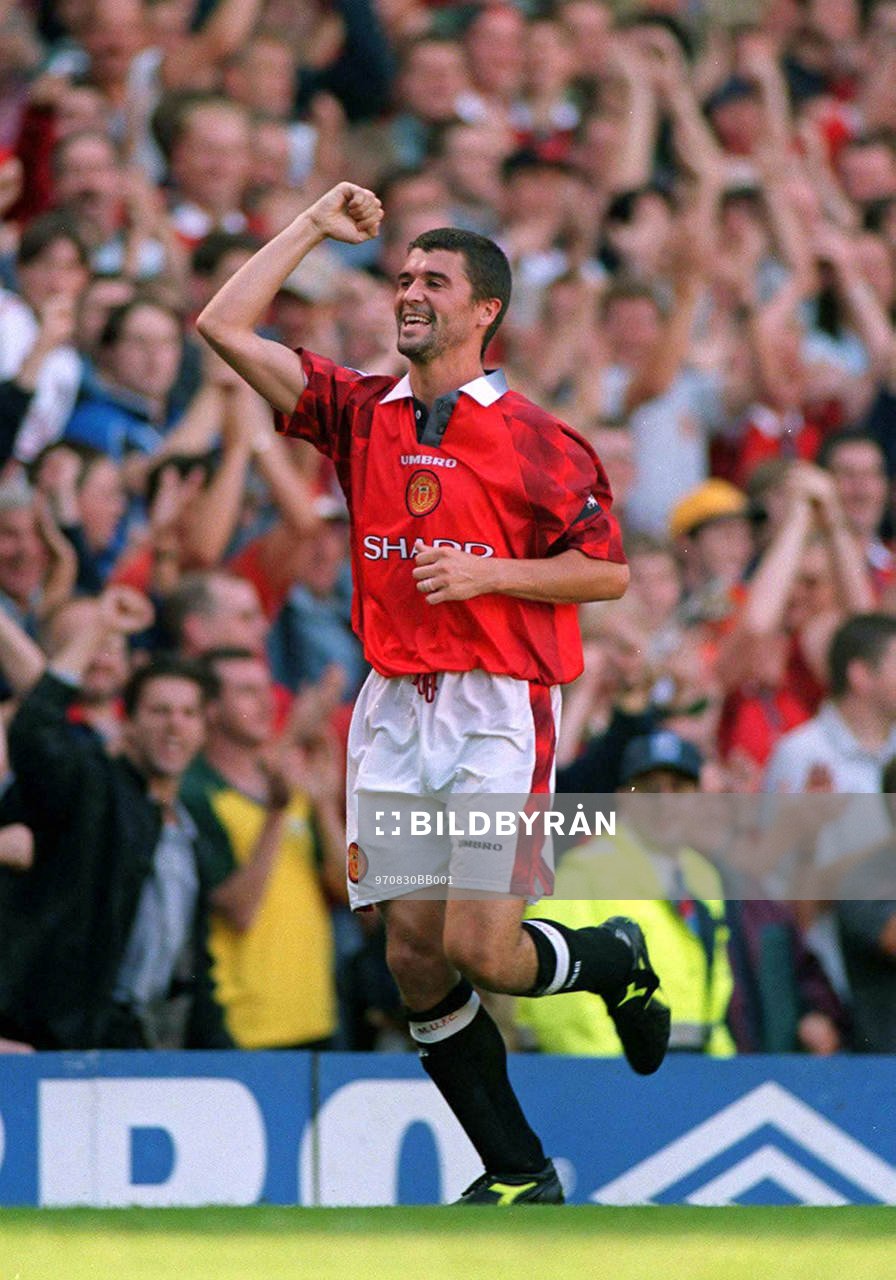Fotboll -- Roy Keane, Manchester U (Manchester United)