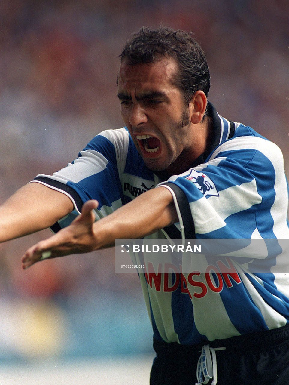 Fotboll -- Paolo Di Canio, Sheffield W (Sheffield Wednesday)