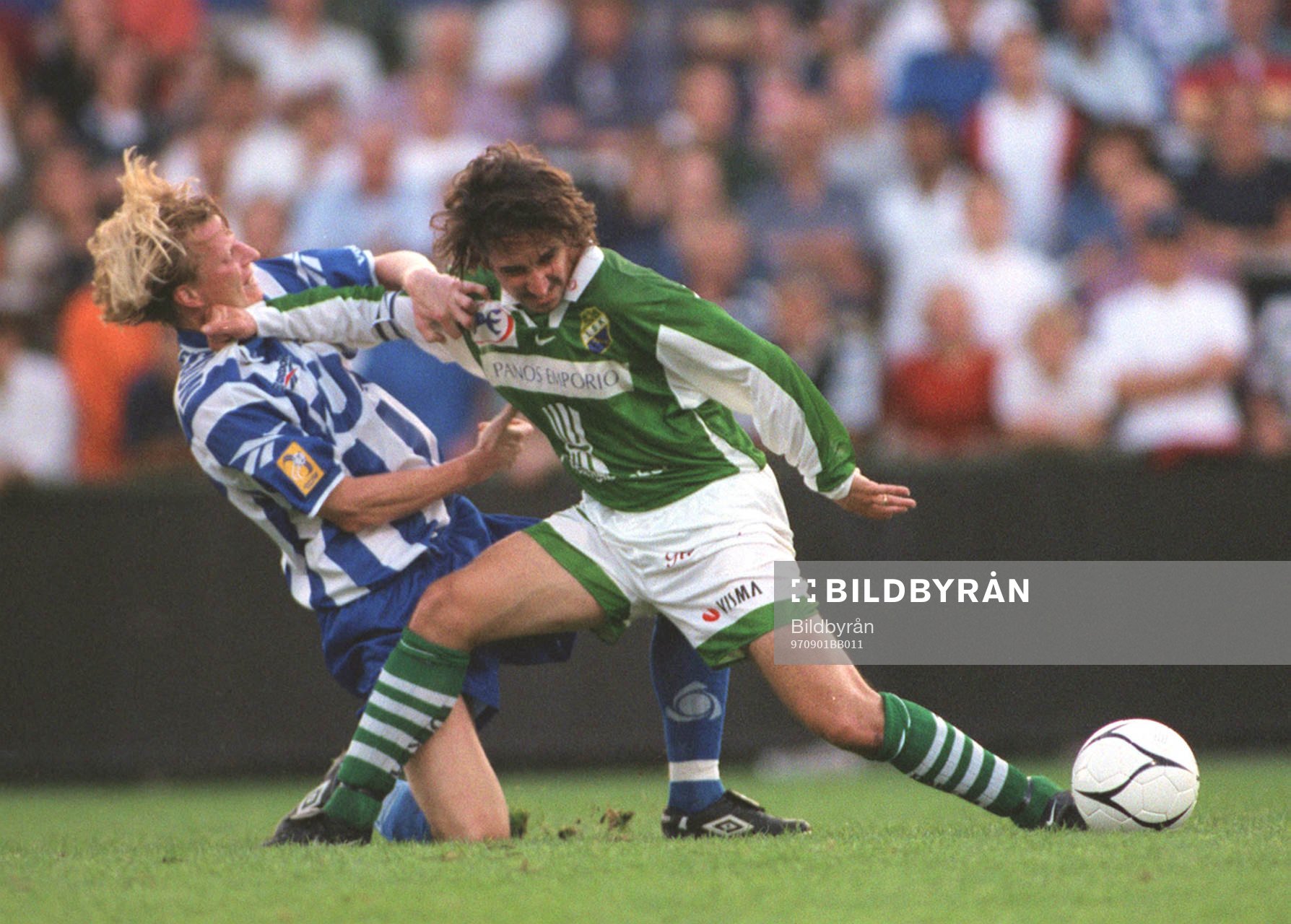  Stefan Pettersson, IFK Göteborg och David Wilson, Panos Ljungskile