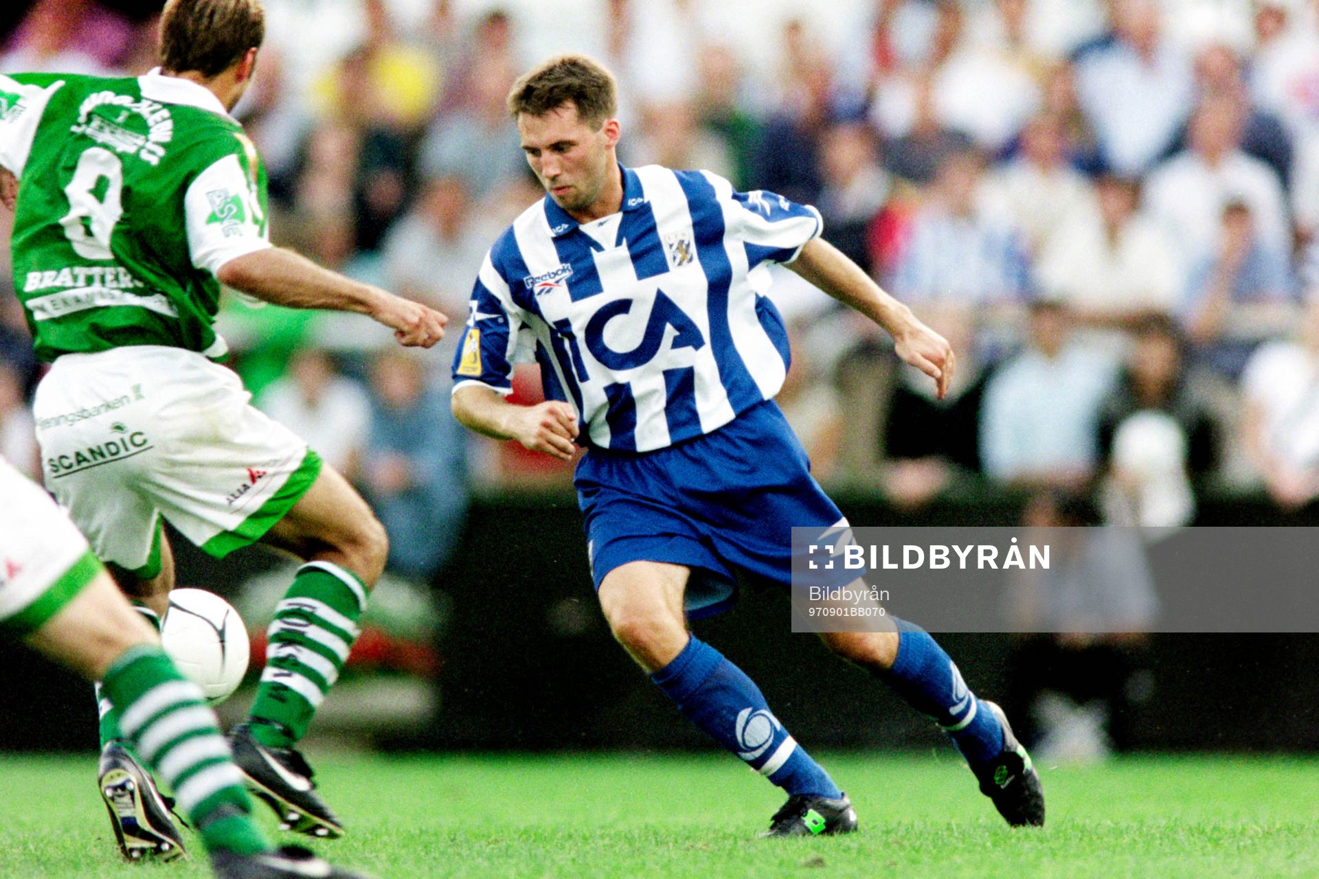 Fotboll, Allsvenskan, IFK Göteborg - Panos Ljungskile, 1-0: Peter Eriksson, Göteborg.