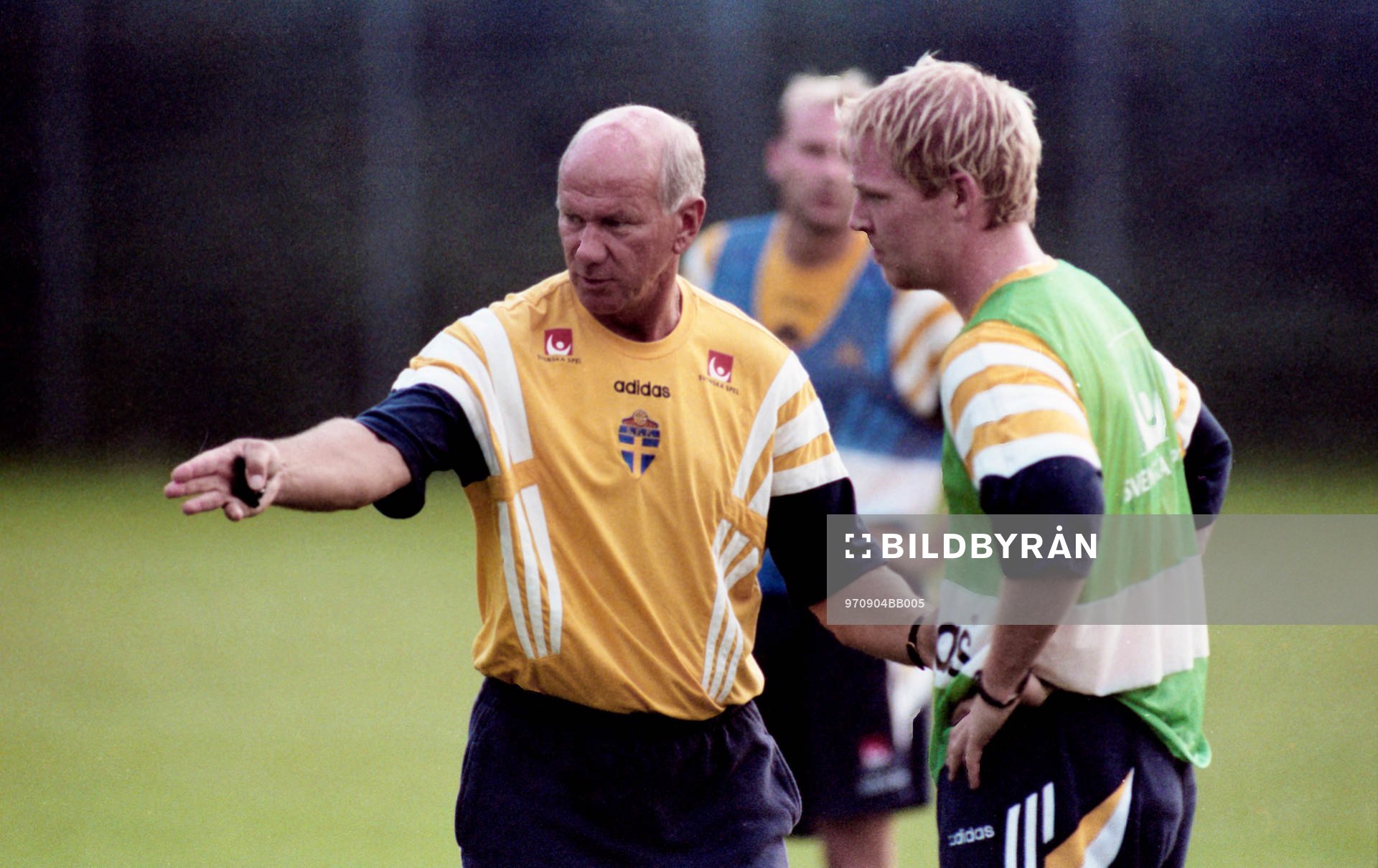 Tommy Svensson, förbundskapten och Jörgen Pettersson