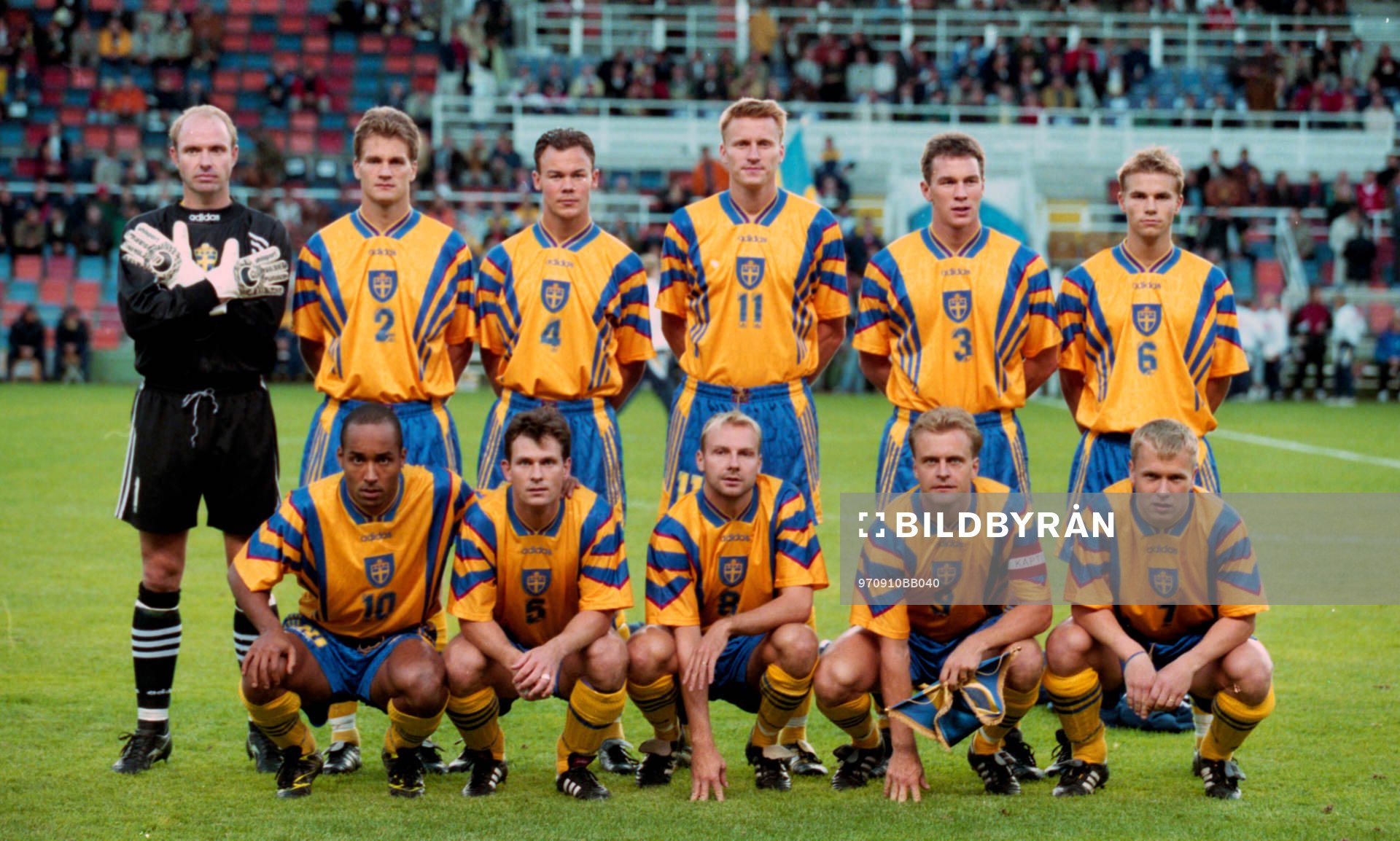Sveriges startelva, Bakre raden fr. v Thomas Ravelli, Gary