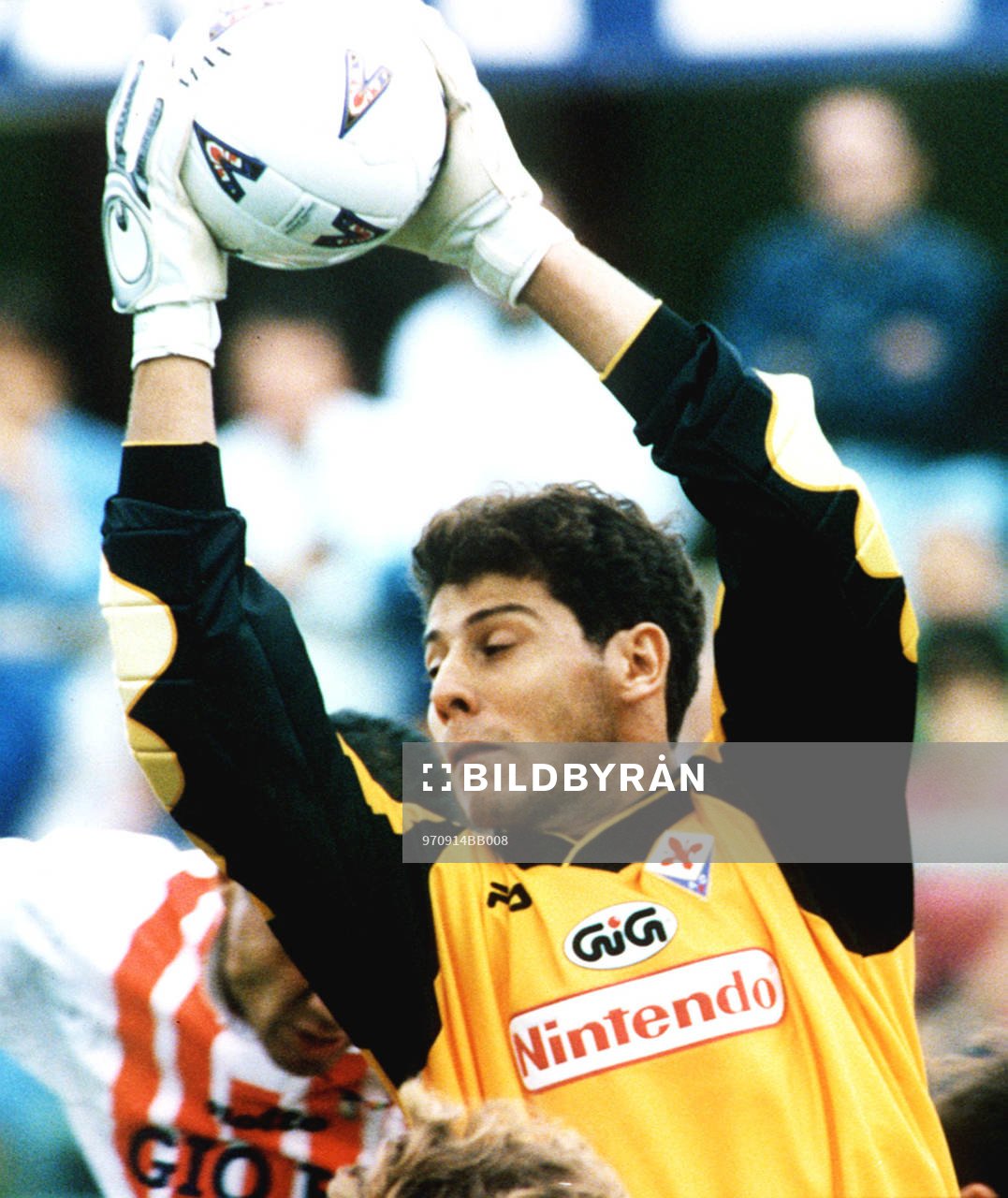 Fotboll Francesco Toldo, målvakt Fiorentina