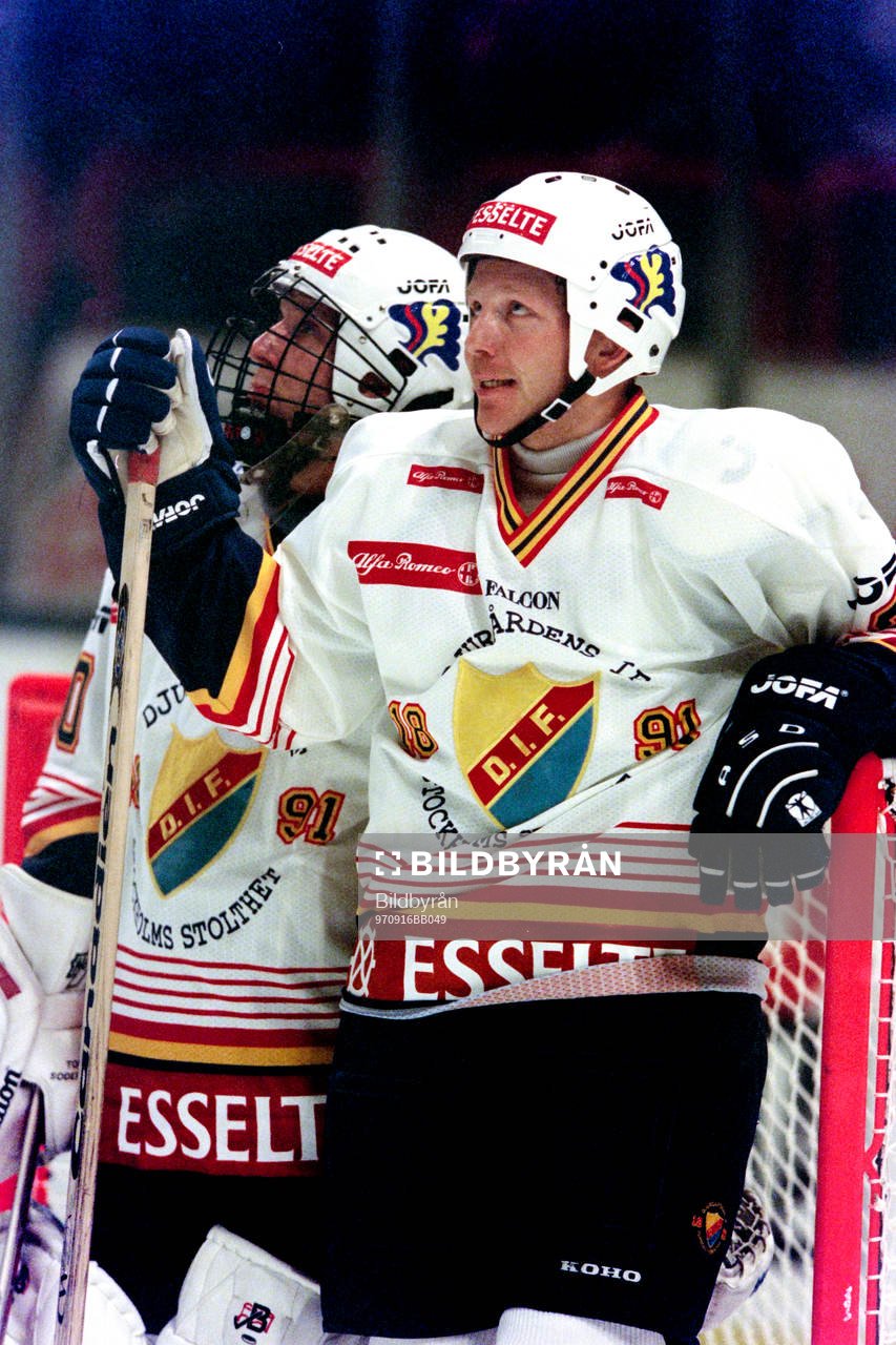 Tommy Söderström, målvakt och Charles Berglund, AIK