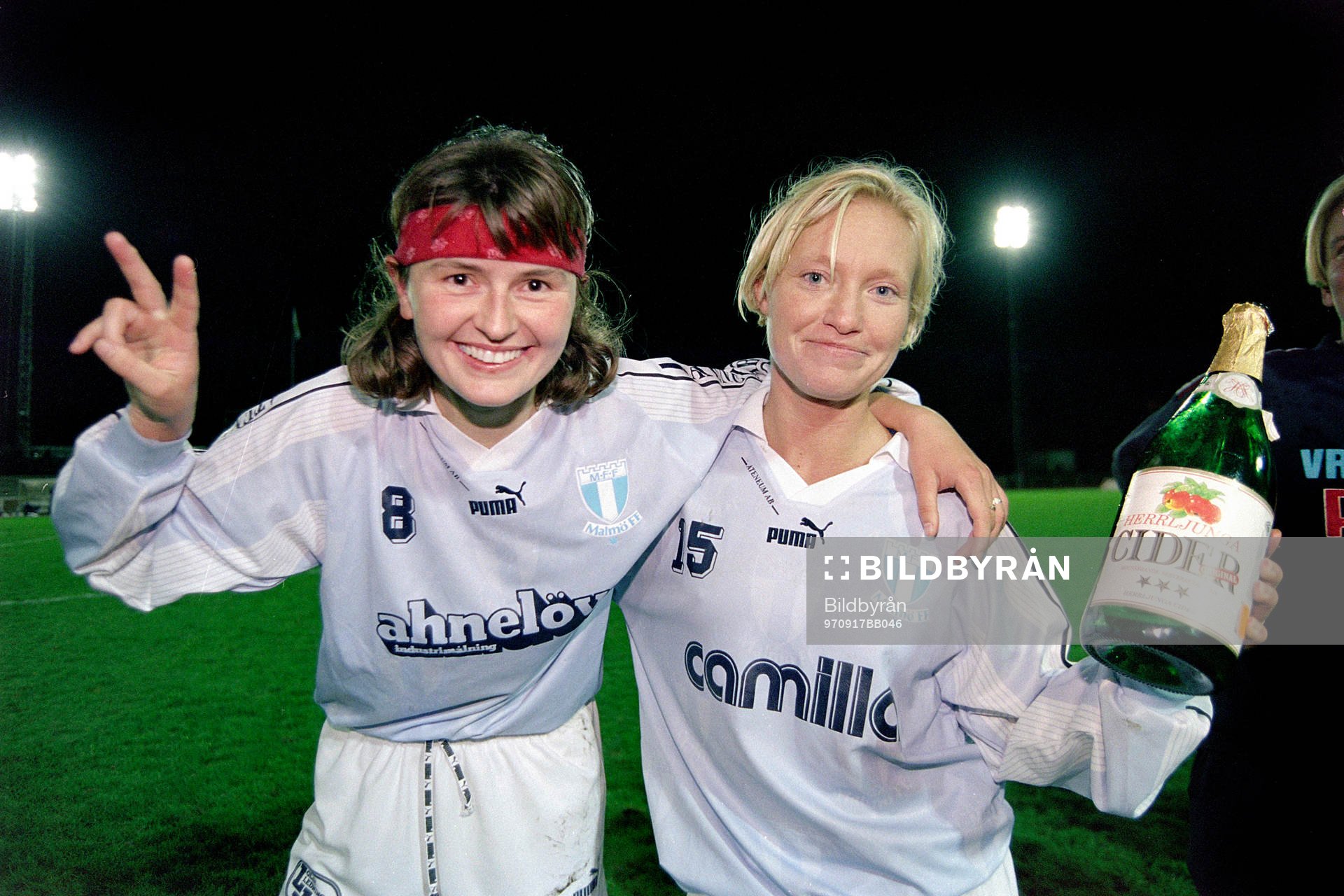 Luiza Pendyk och Sofia Johansson, Malmö jublar