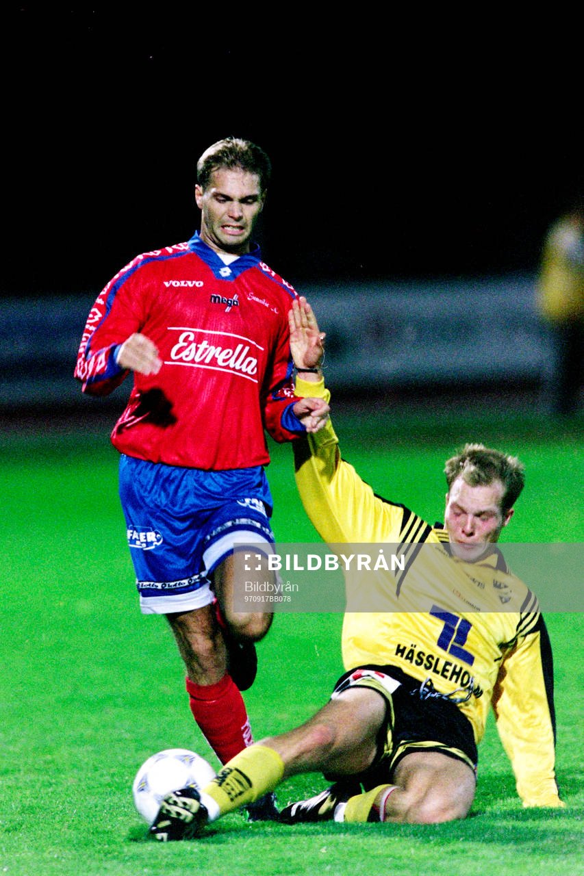 Fotboll, Div 1 Södra, IFK Hässleholm - Gunnilse, 2-2