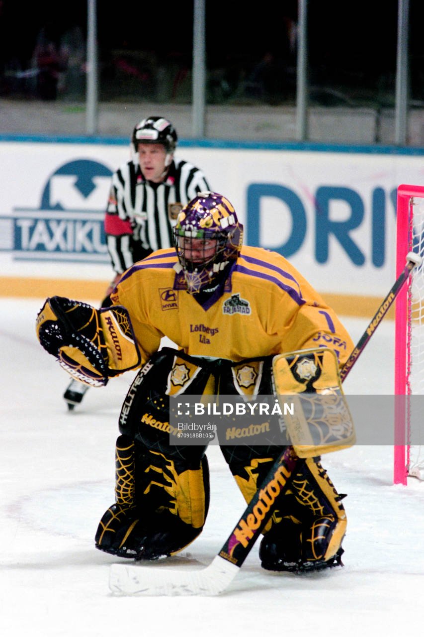 Färjestads målvakt Boris Rousson