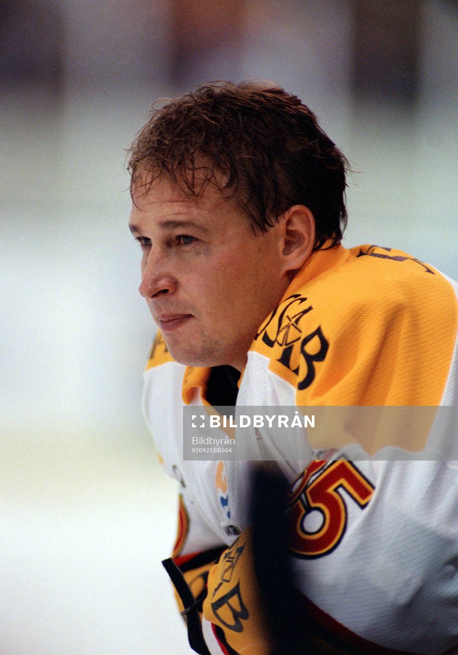 Ishockey Jarmo Myllys, målvakt Luleå