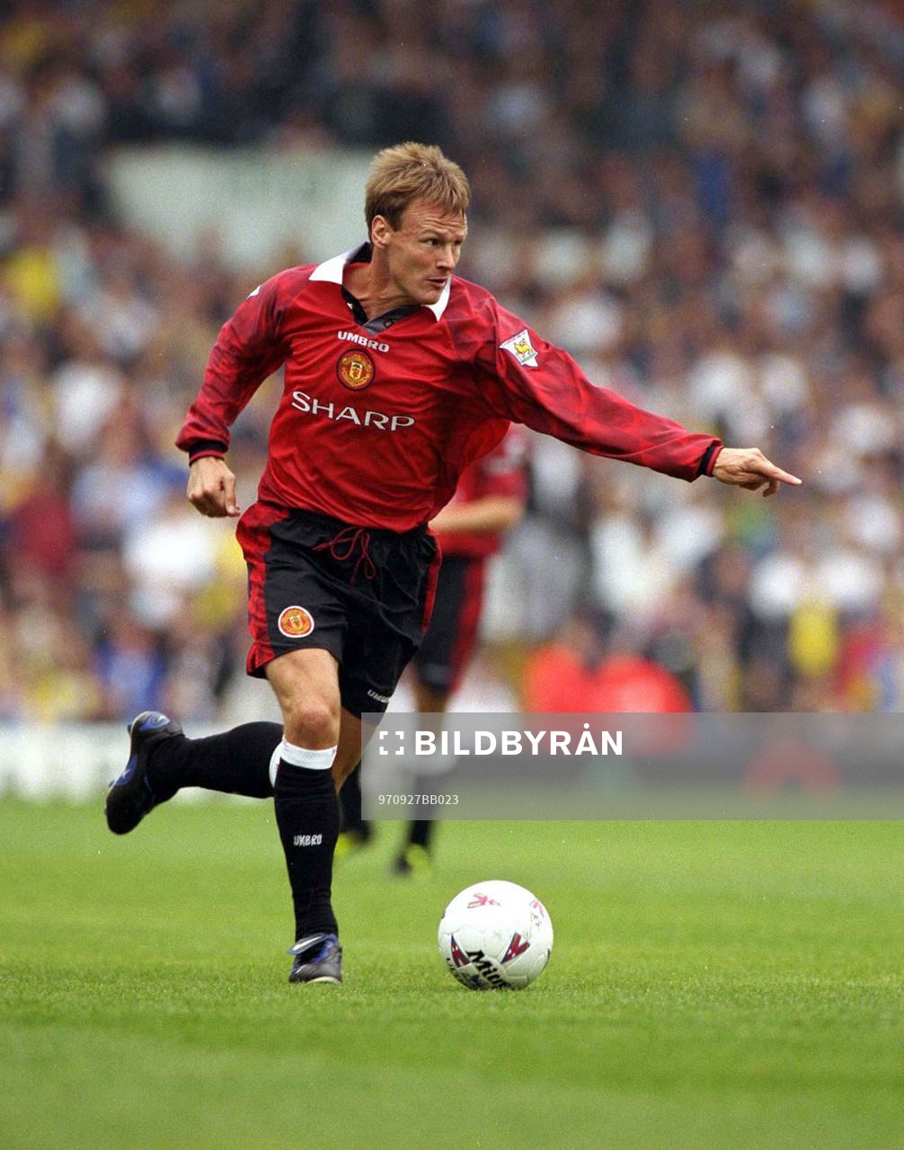 Fotboll -- Teddy Sheringham (Ted Sheringham), Manchester U (Manchester United)