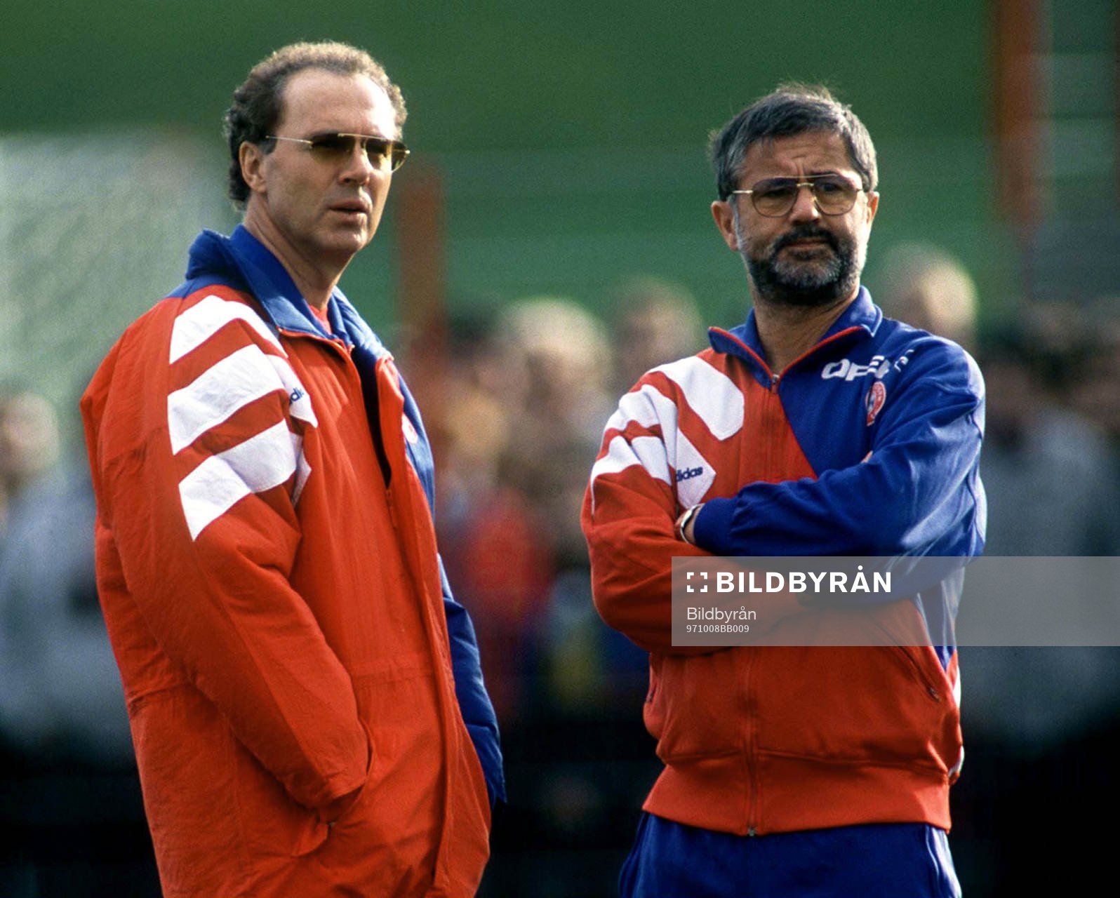 FOTBOLL -- FRANZ BECKENBAUER, ORDFÖRANDE OCH GERD MüLLER,