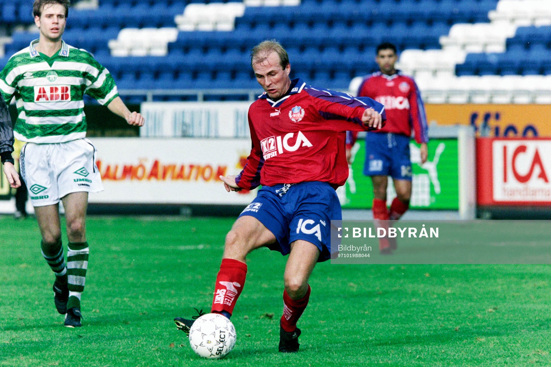 Fotboll, Allsvenskan, Helsingborg - Västerås, 1-2: Peter wibrån, Helsingborg.