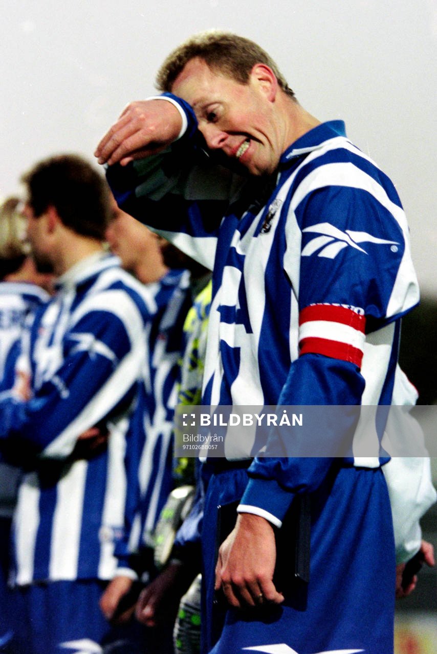 Fotboll, Allsvenskan, IFK Göteborg - Helsingborg, 2-2: Stefan Lindqvist, Göteborg. 