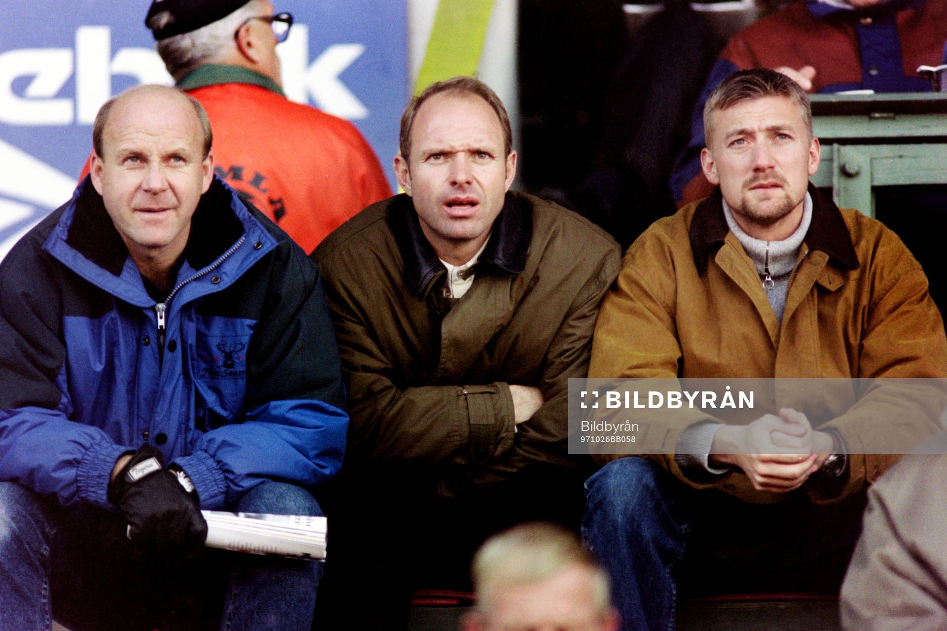 Tord Holmgren, Thomas Ravelli och Stefan Landberg,