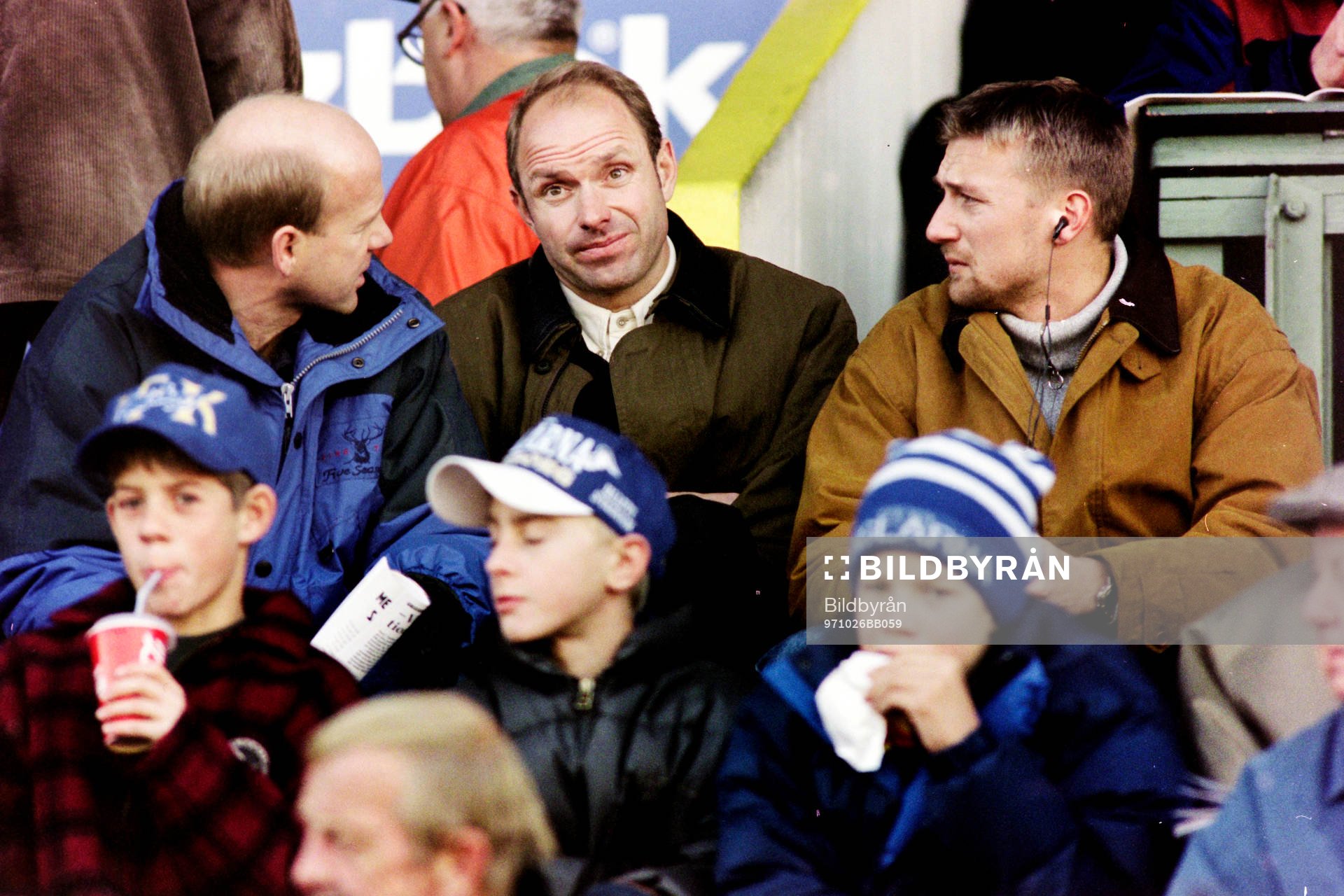 Tord Holmgren, Thomas Ravelli och Stefan Landberg,