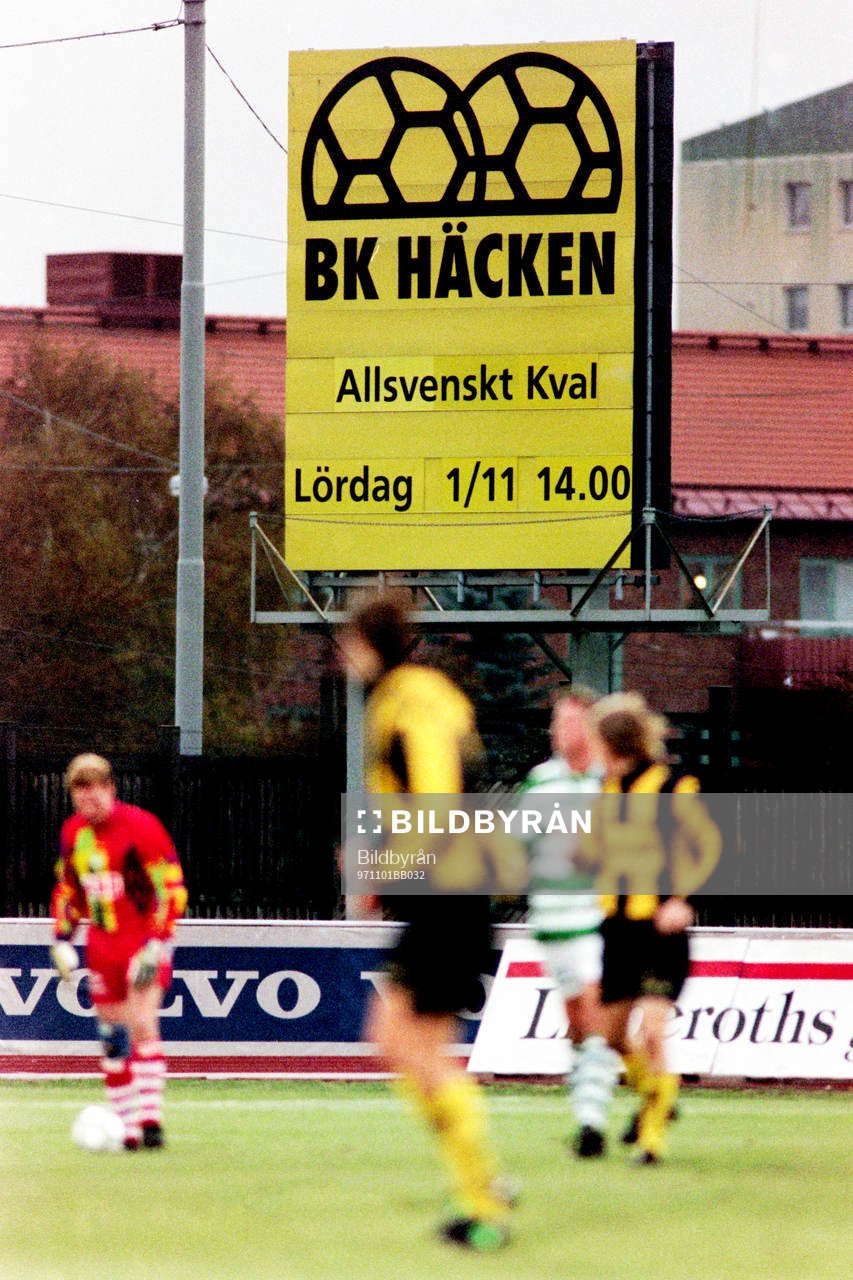 Fotboll, Allsvenskan, Kval, Häcken - Västerås, 1-1