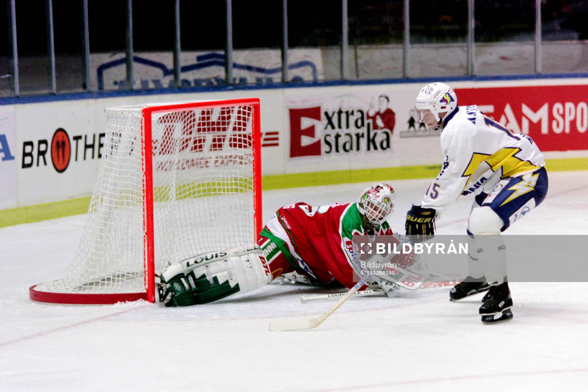 Peter Nilsson, Södertälje fri med frölundas målvakt