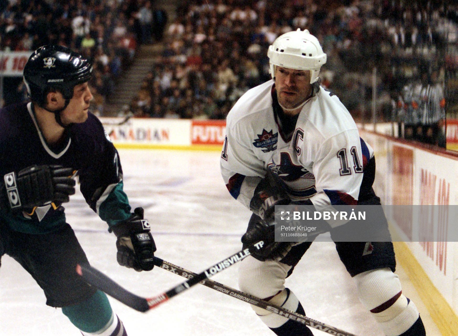 Ishockey -- Mark Messier, Vancouver Canucks