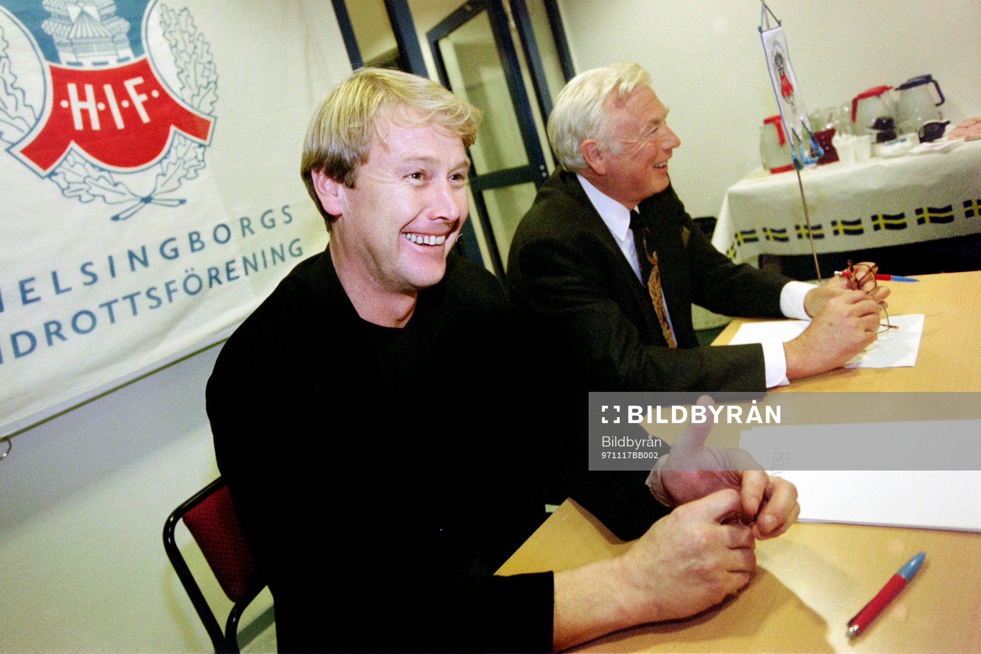 Åge Hareide, ny tränare och Ingvar Wenehed, ordförande i