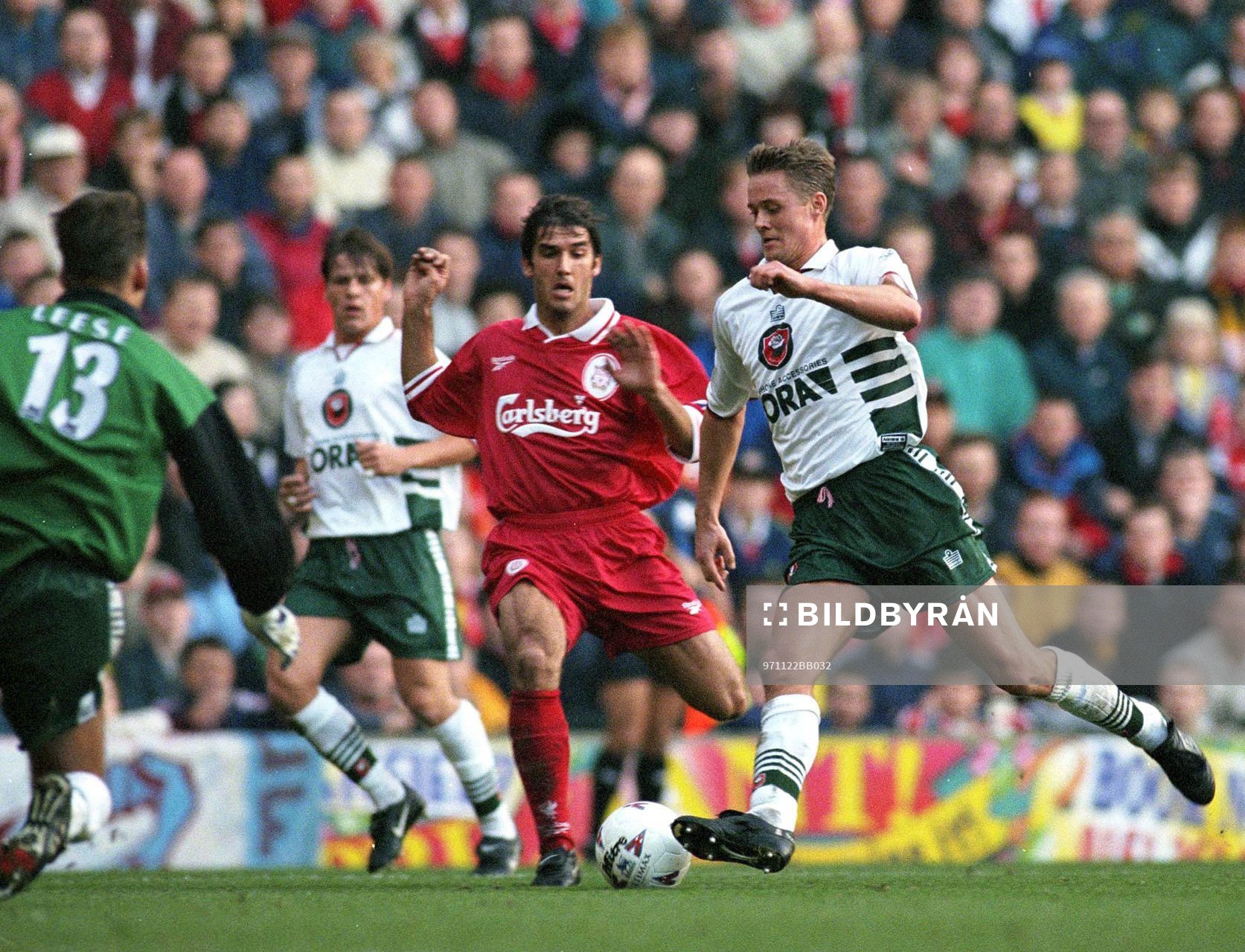 Liverpool v Barnsley, Premier League, 22/11/97