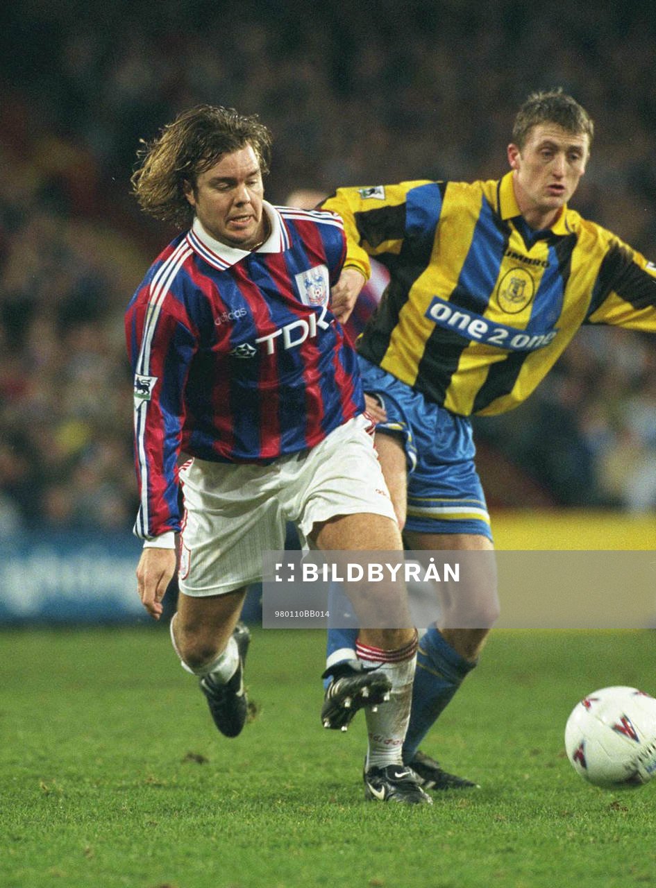 Tomas Brolin, Crystal P (Crystal Palace), och Tony Grant, Everton