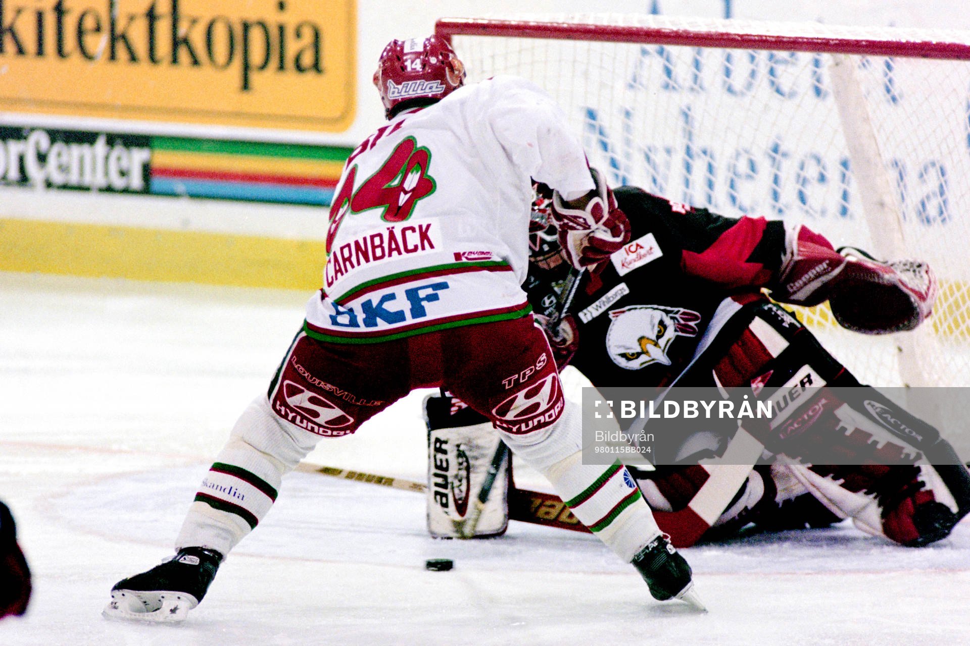 Patric Carnbäck, Frölunda fri med malmös målvakt Roger