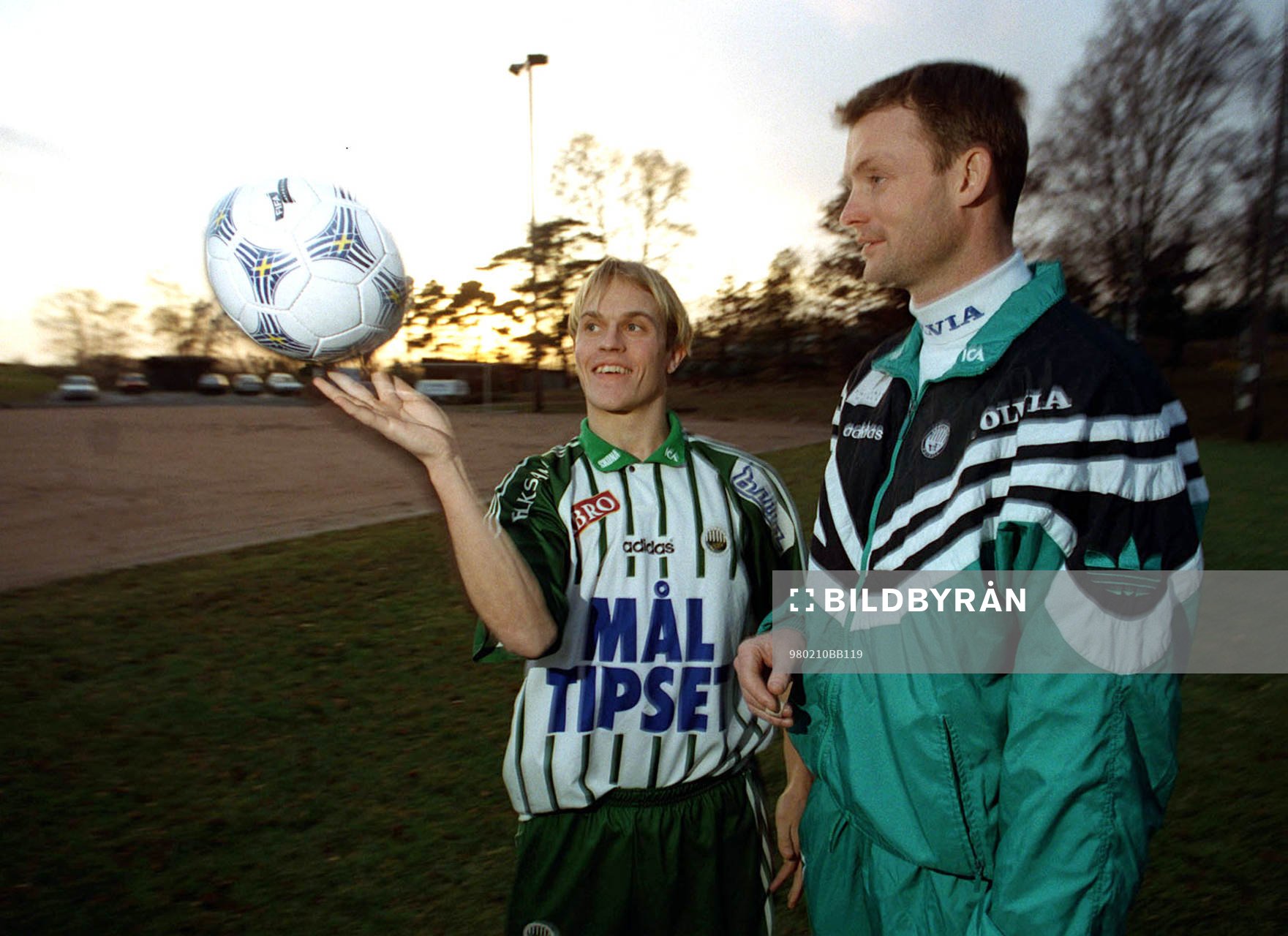 Hans Blomqvist och Torbjörn Nilsson, tränare Västra