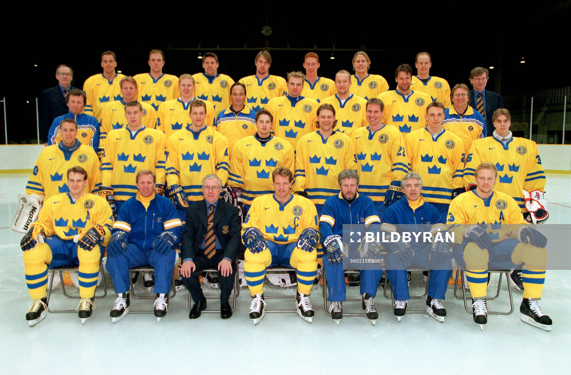 Ishockey, OS, Nagano, Sverige, Lagbild