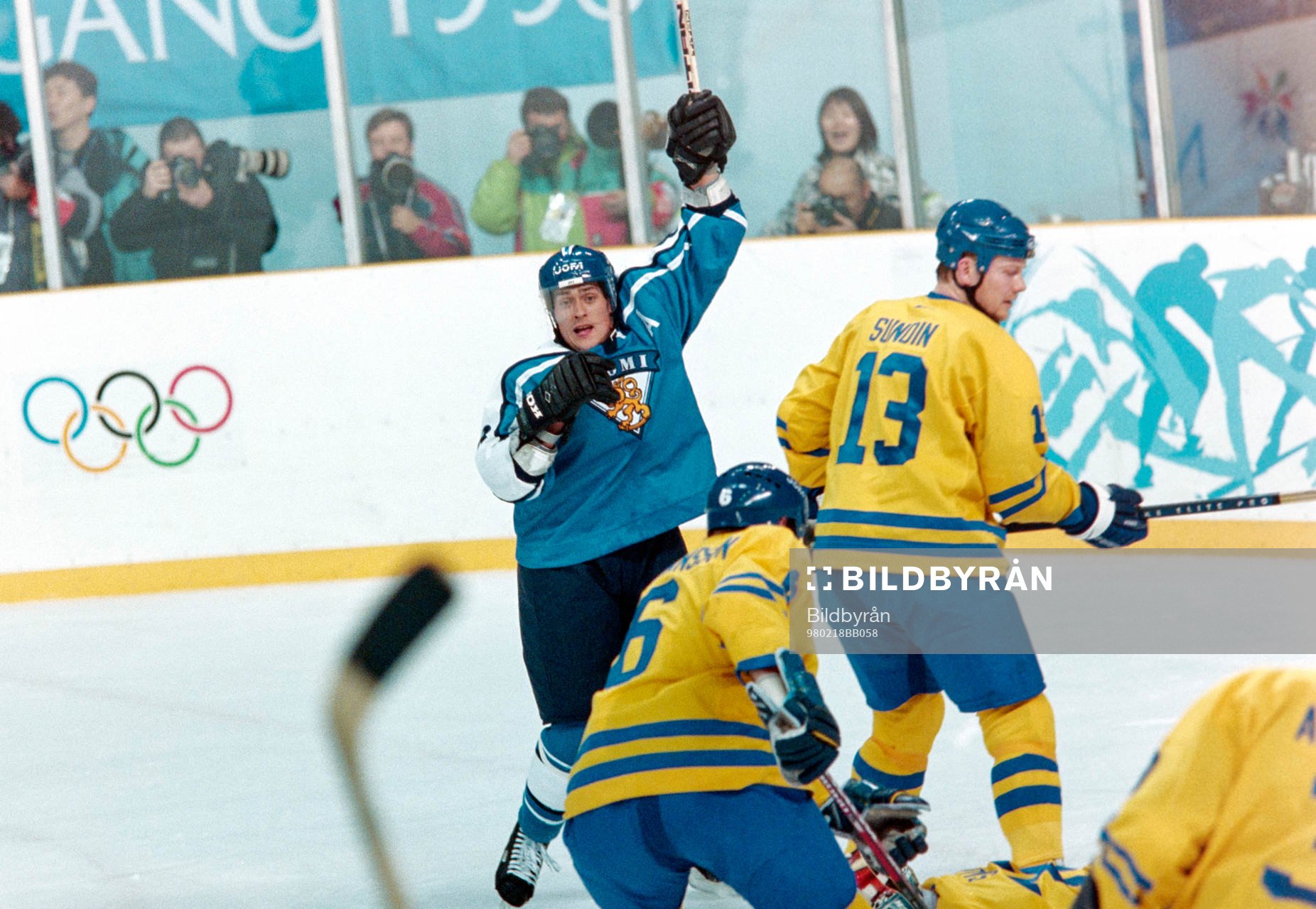 Teemu Selänne, Finland jublar