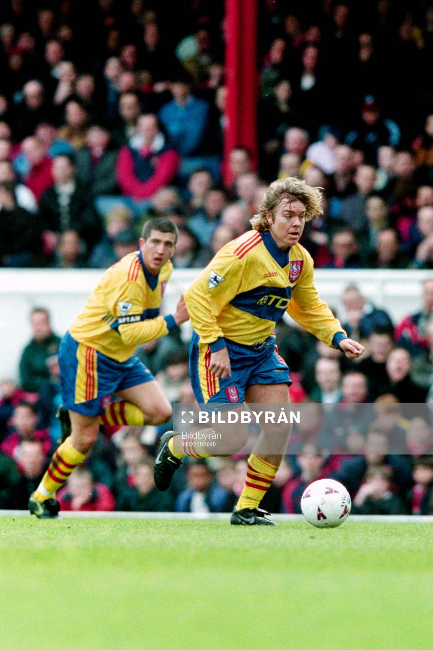 Fotboll, Premiership, Arsenal - Crystal Palace, 1-0: Tomas Brolin, Crystal Palace. 