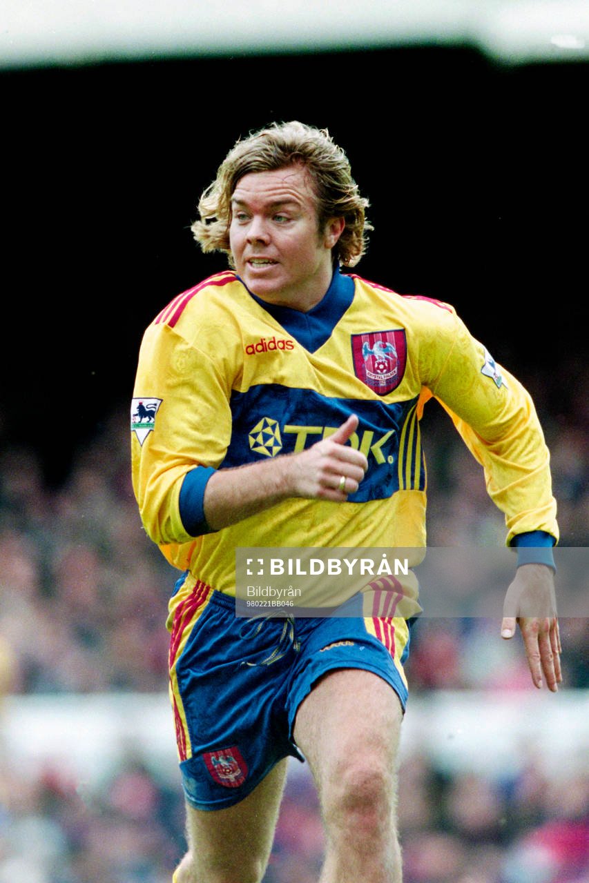 Fotboll, Premiership, Arsenal - Crystal Palace, 1-0: Tomas Brolin, Crystal Palace. 