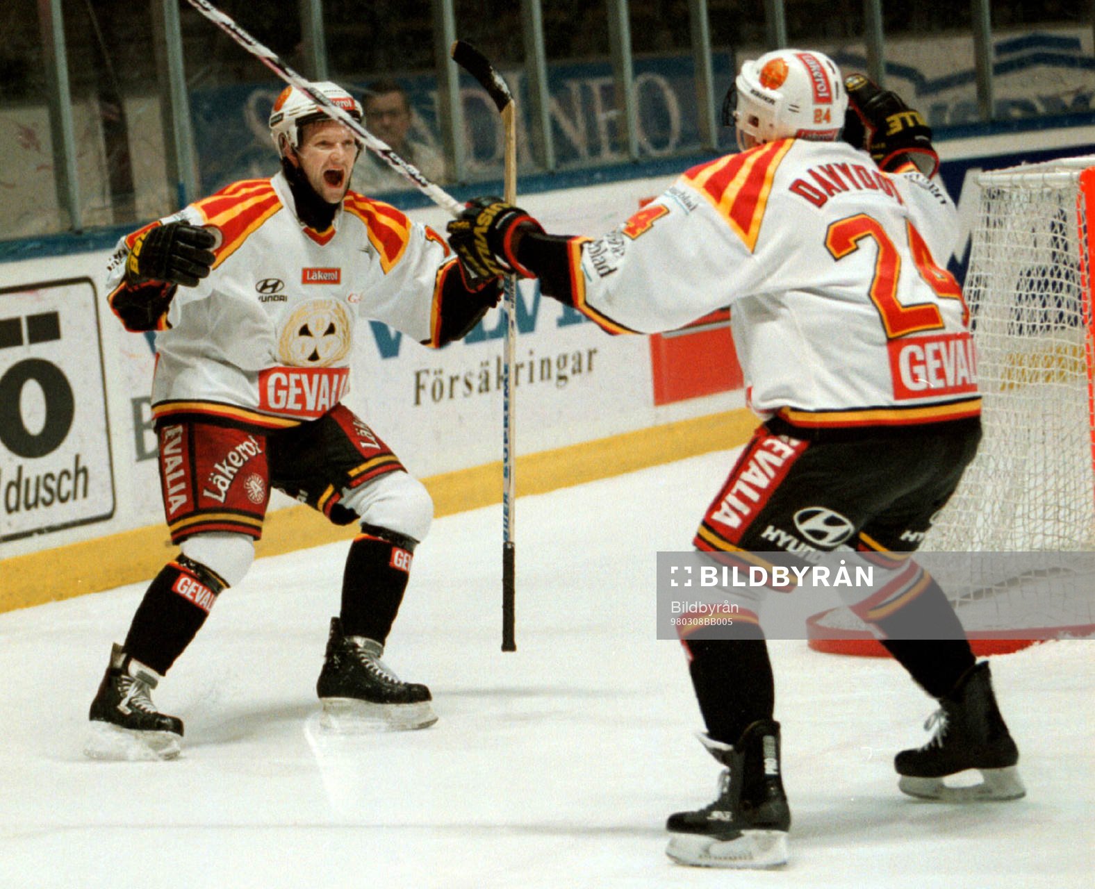 Ove Molin och Evgenij Davydov (Jevgenij Davydov), Brynäs