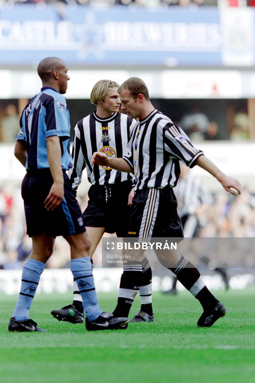 Dion Dublin, Coventry, Andreas Andersson och Alan Shearer,