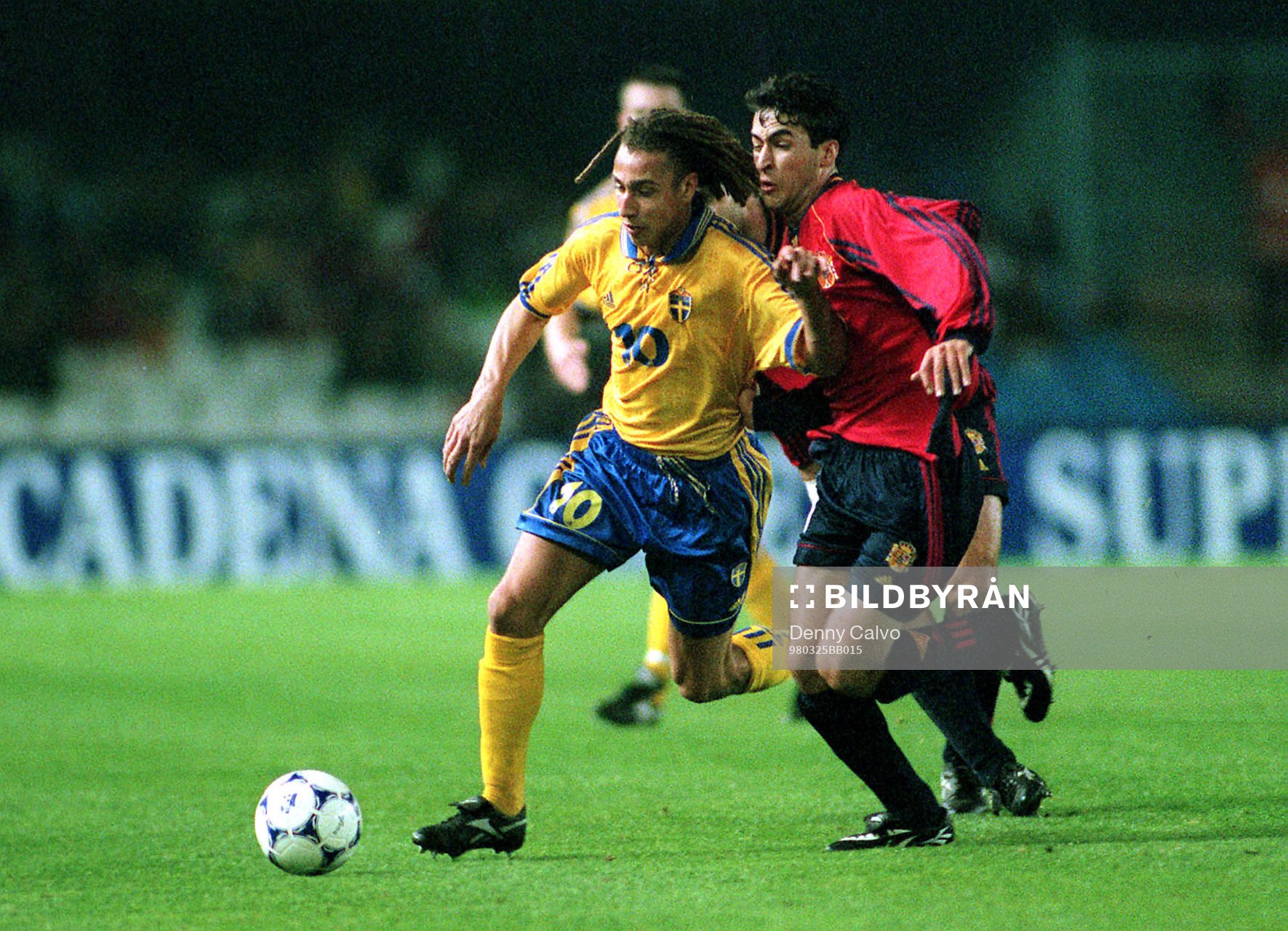 Henrik Larsson (Henke Larsson) och Raul Gonzalez