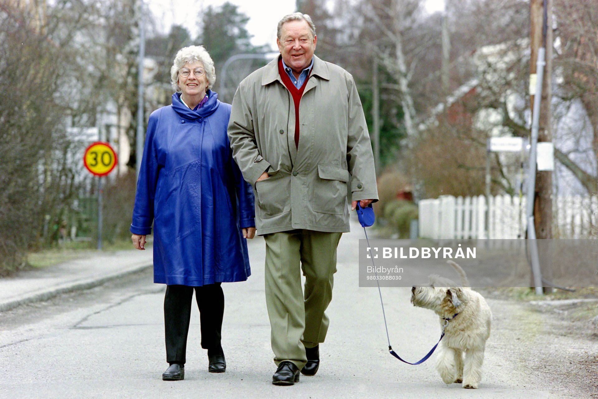 Lennart Johansson med sin fru Lola