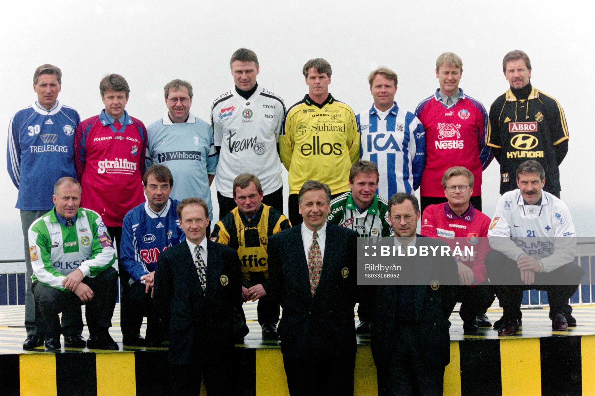 Landslagstränarna Lars-Olof Mattsson, Tommy Söderberg och