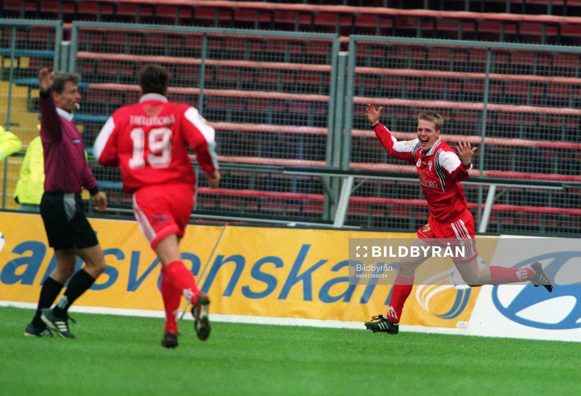 Patrik Olsson, Trelleborg (Trelleborgs FF), jublar