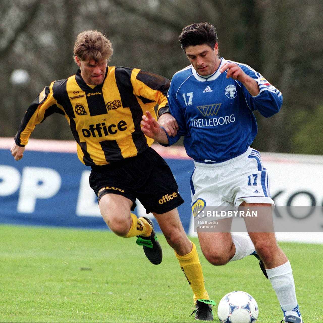 Patric Karlsson, Häcken, och Amir Teljigovic, Trelleborg